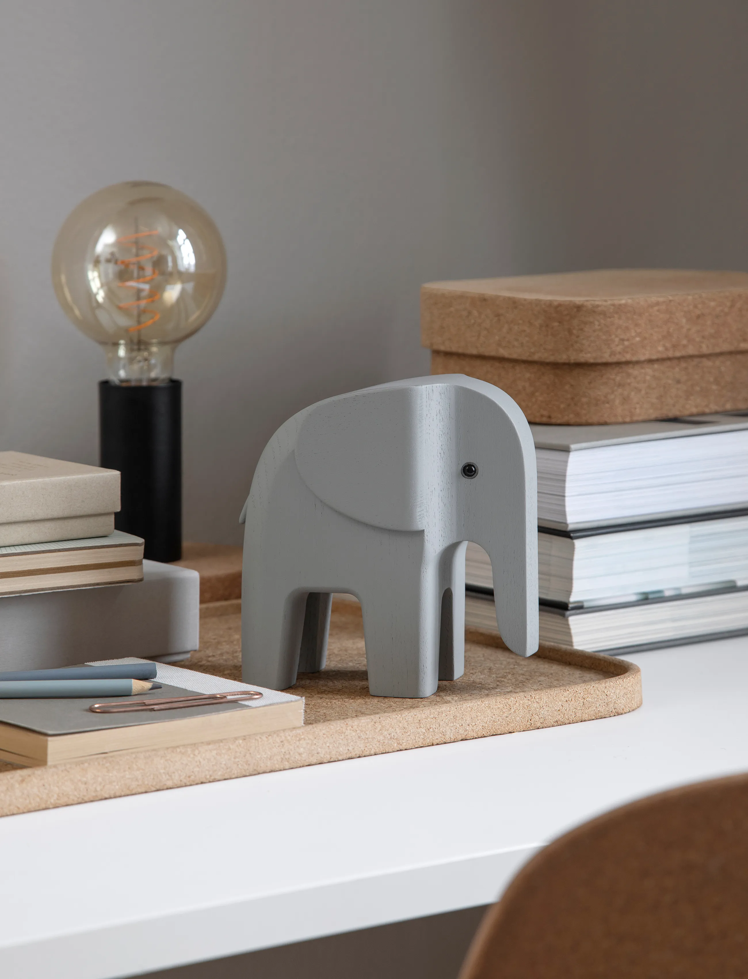 Novoform Wwf Elephant, 14.5X7.5X14.5 cm, Decorative Accessories-details, Grau - Wooden Figures, Homeware