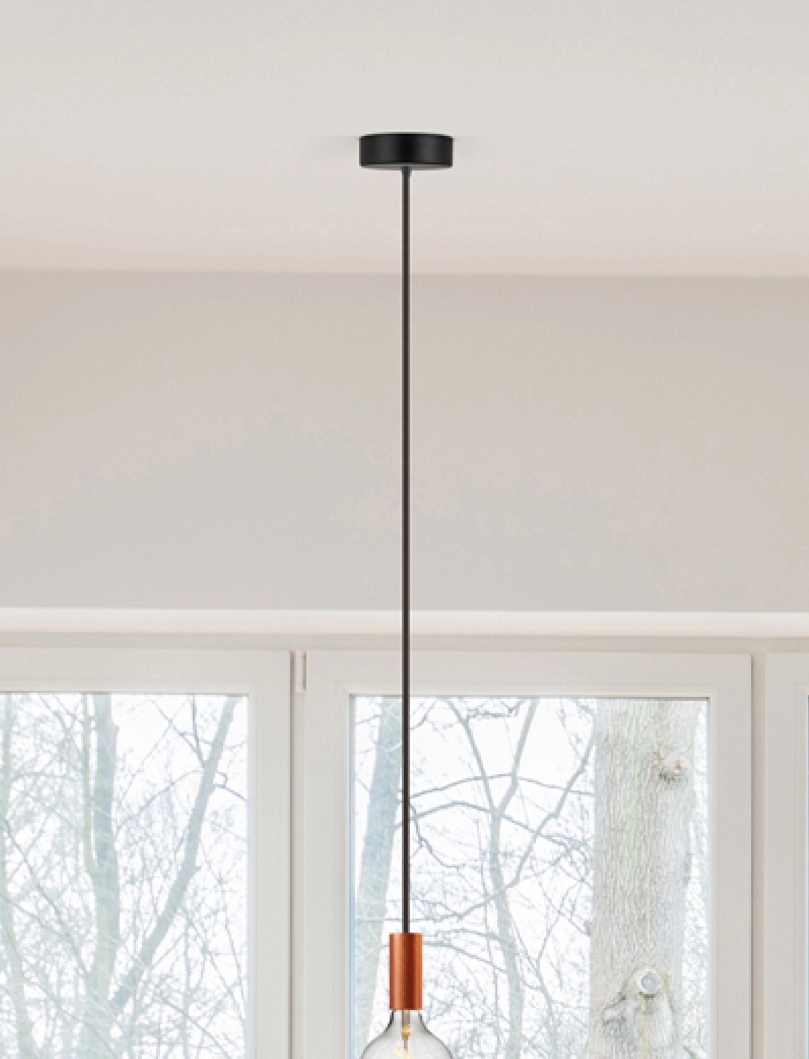 NUD Collection Ceiling Cup Metal, Ø12.0X3.5 cm, Black, Belysning > Tilbehør Til Belysning, Unisex