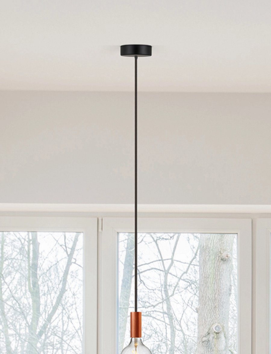 NUD Collection - Ceiling Cup Metal - beleuchtungszubehör - black - 0