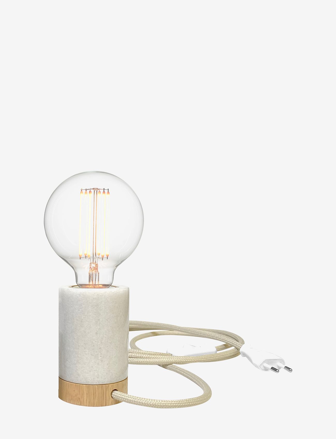 NUD Collection - Marble Table Lamp White - schreibtisch- & tischlampen - white - 0