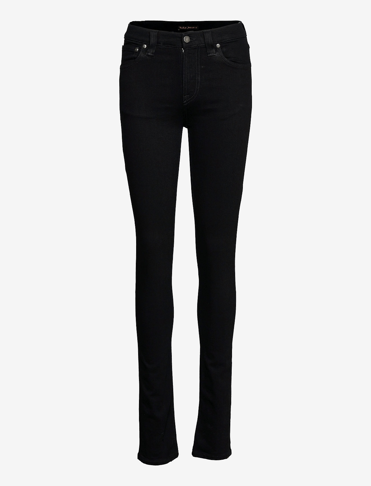 Nudie Jeans - High Kai - kitsad teksad - black black - 0