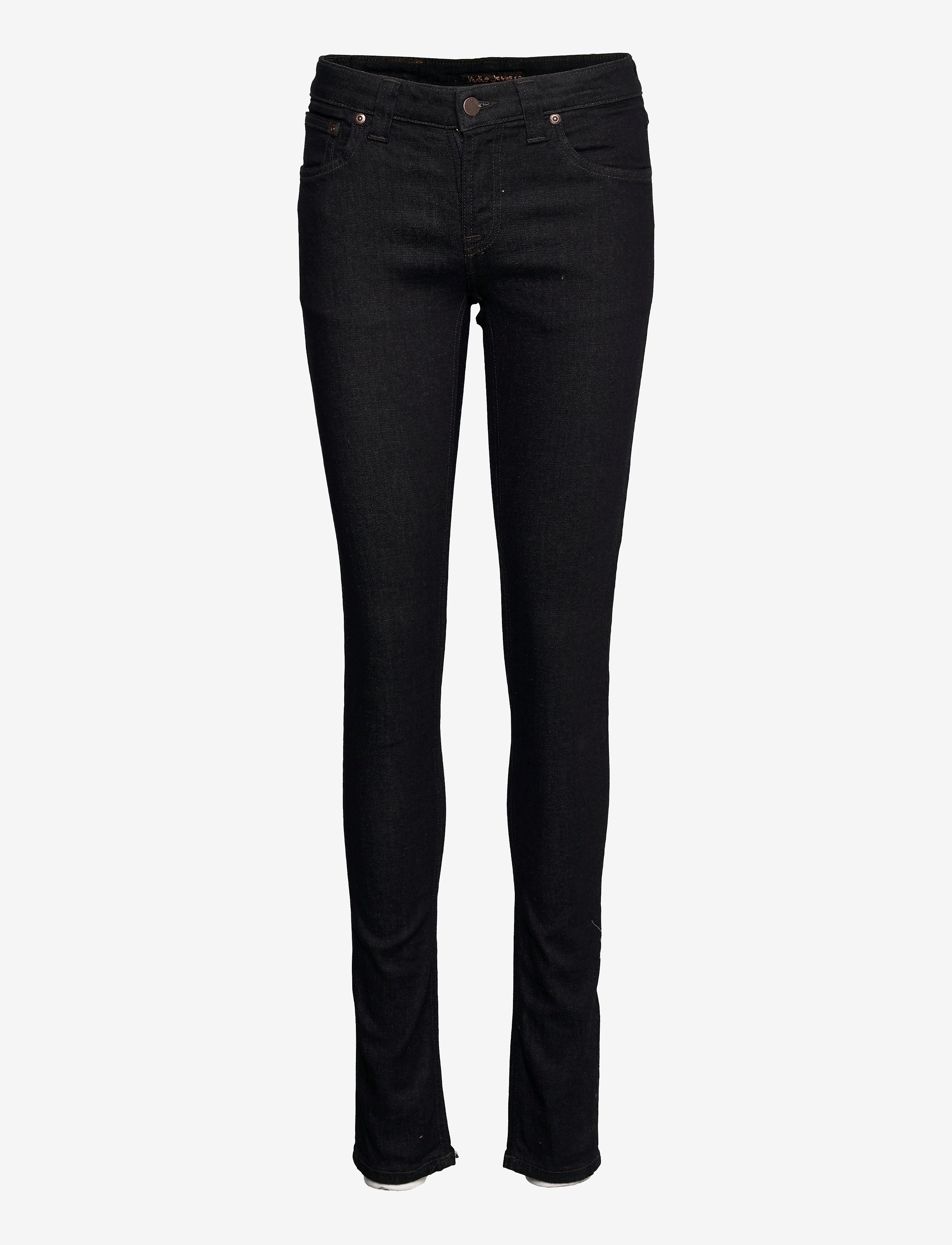 Nudie Jeans Skinny Lin - Jeansmode - DRY STEEL / black