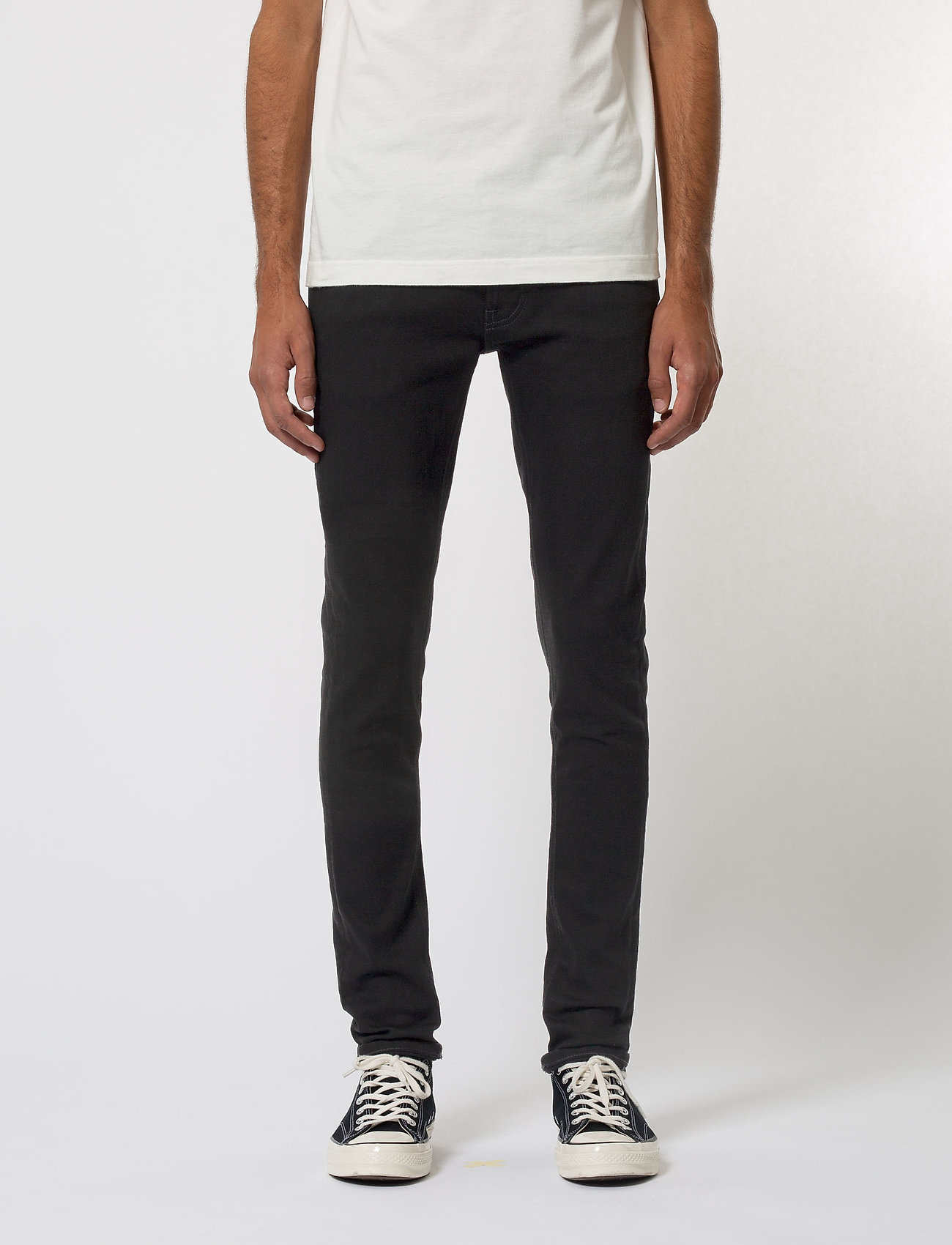 Nudie Jeans Tight Terry - Teksad - EVER BLACK / black