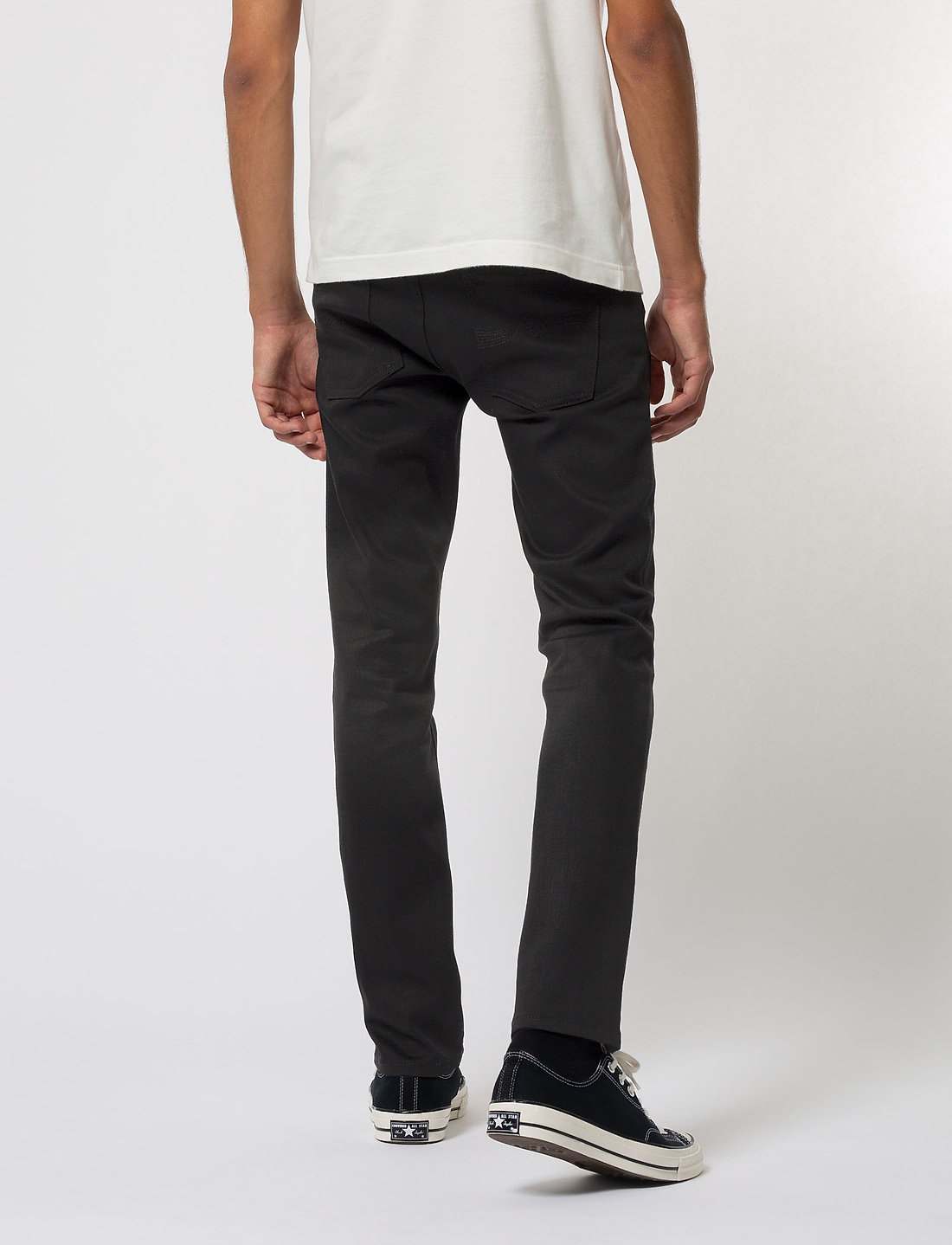 Nudie Jeans - Grim Tim - kitsad teksad - dry ever black - 3