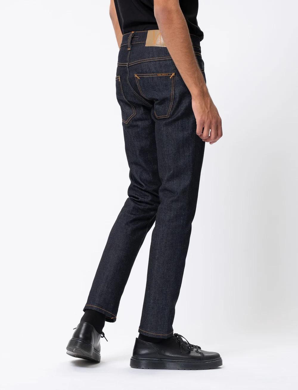 Nudie Jeans - Grim Tim - kitsad teksad - dry true navy - 3