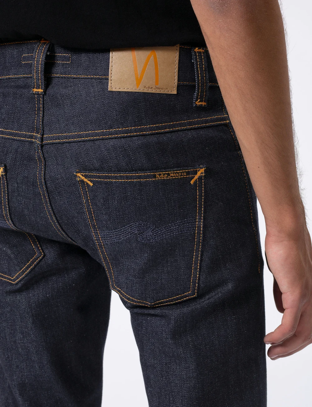 Nudie Jeans - Grim Tim - kitsad teksad - dry true navy - 4