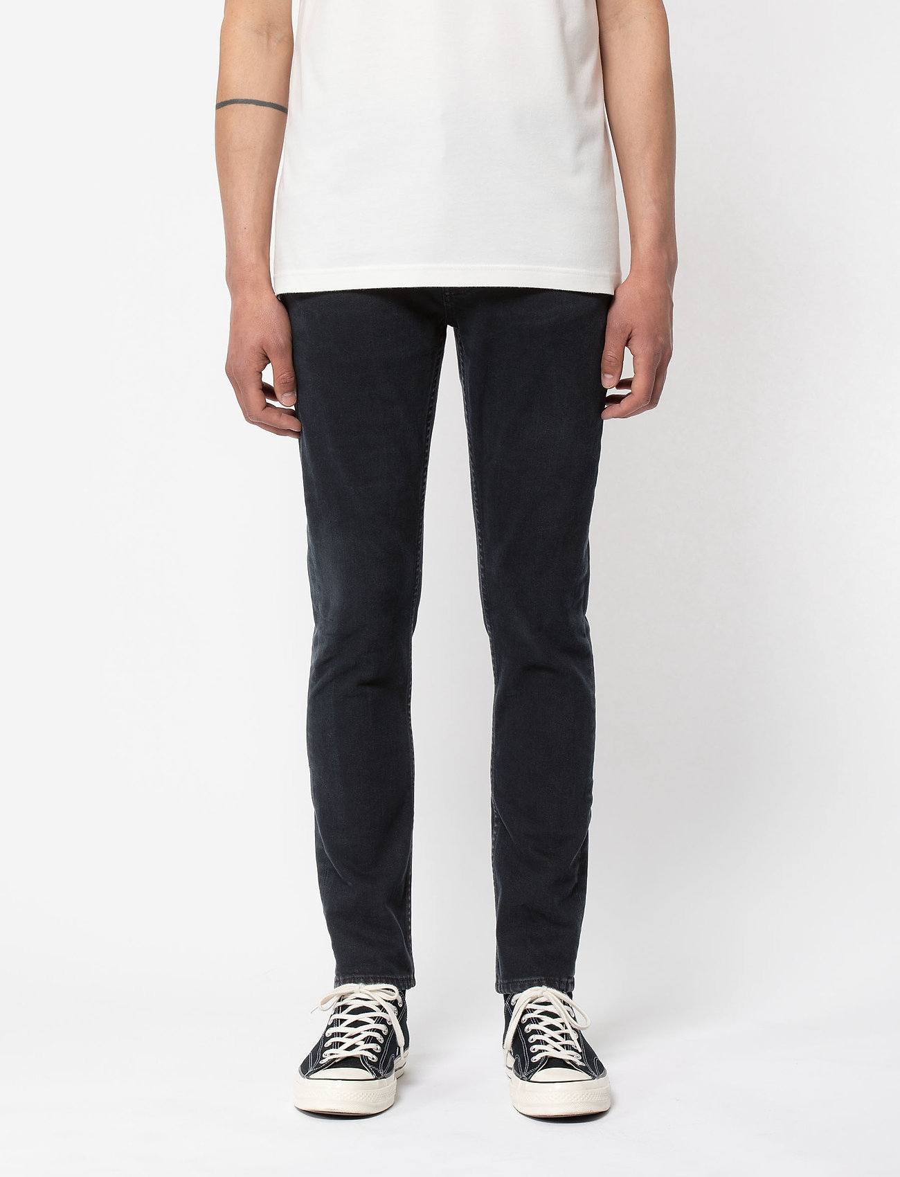 Nudie Jeans Lean Dean, 34 x 32, Black, Jeans > Smalle, Herre