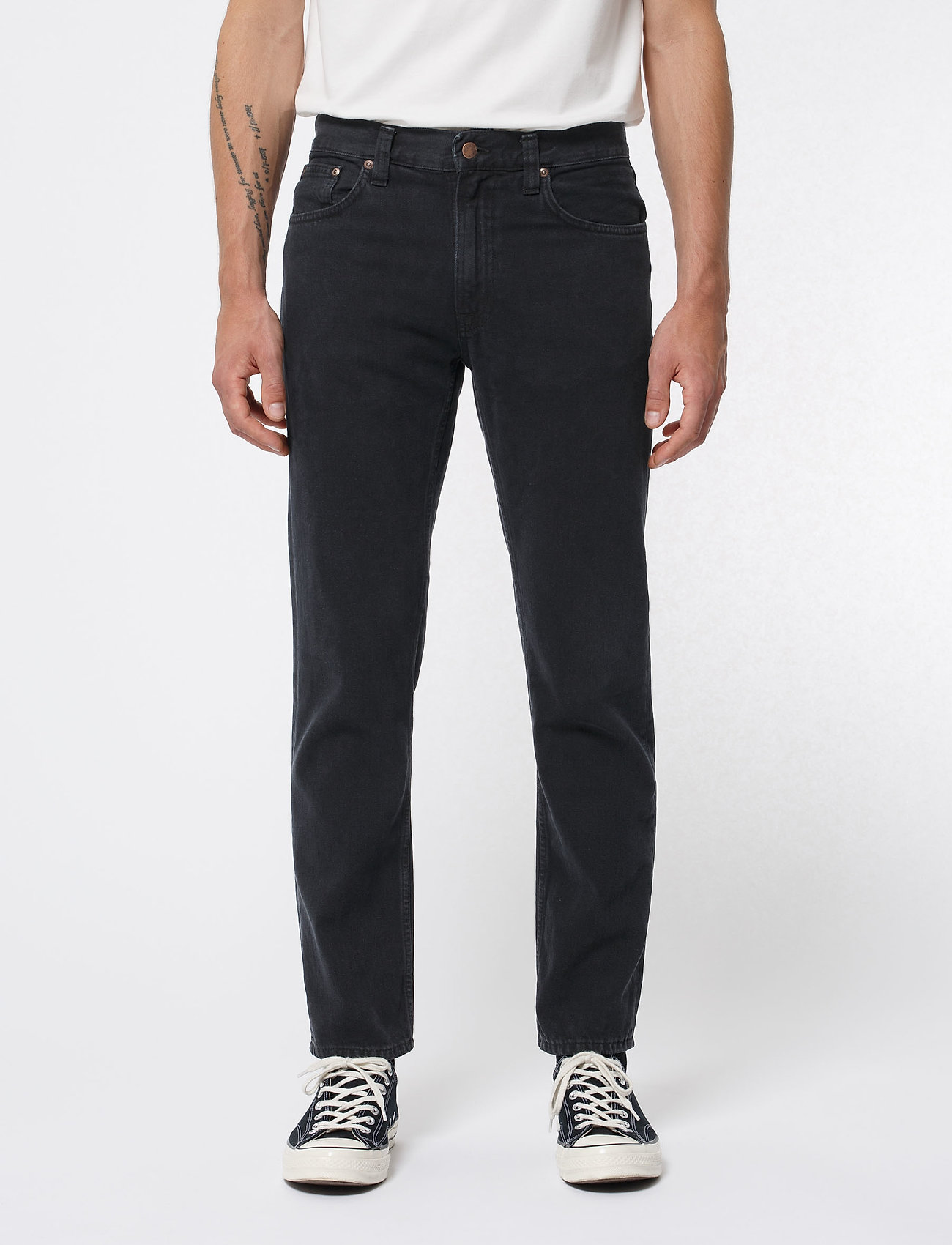 Nudie Jeans Gritty Jackson, 33 x 32, Jeans, Schwarz - Regular, Männerswear