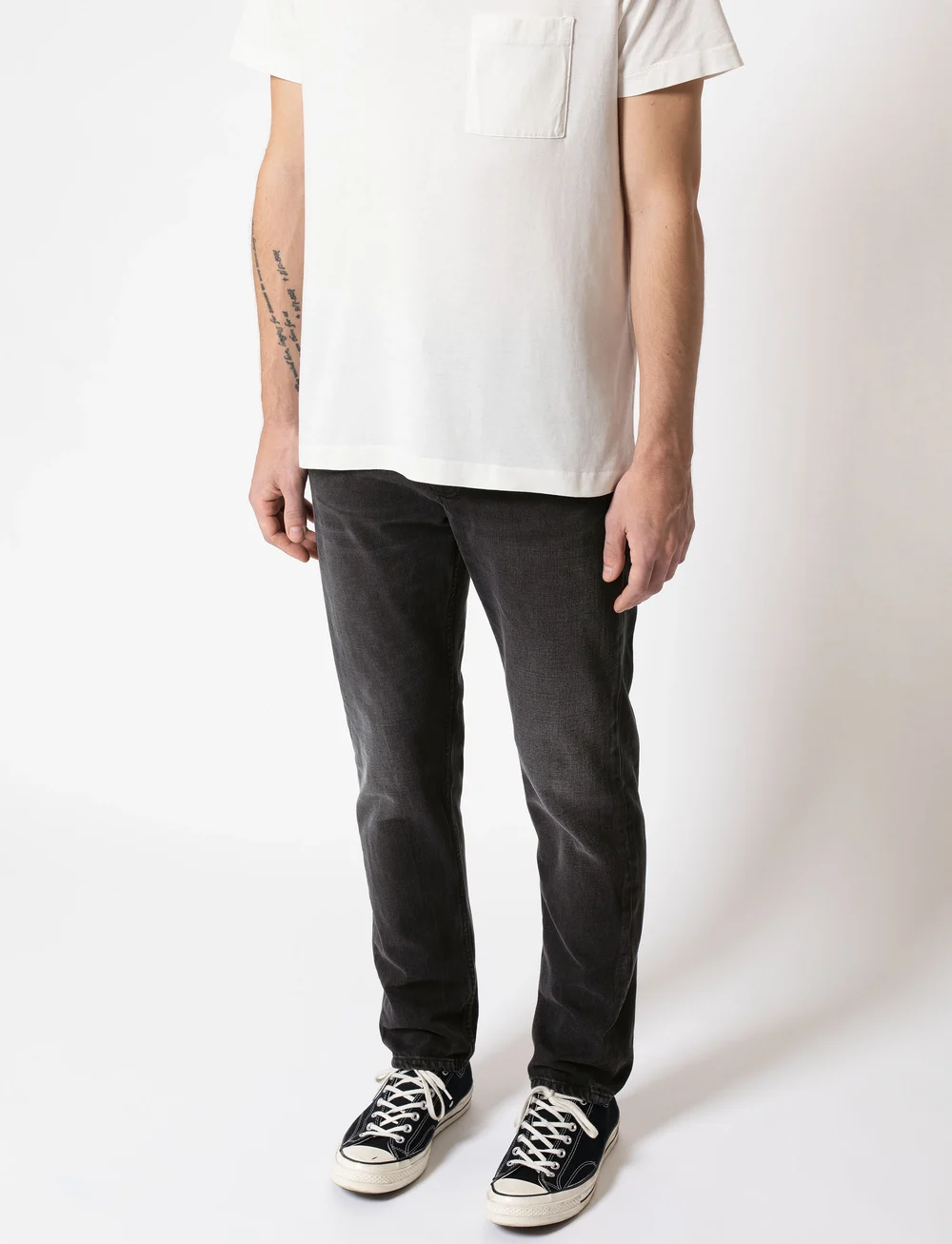 Nudie Jeans - Steady Eddie II Black Change - regular jeans - black change - 3