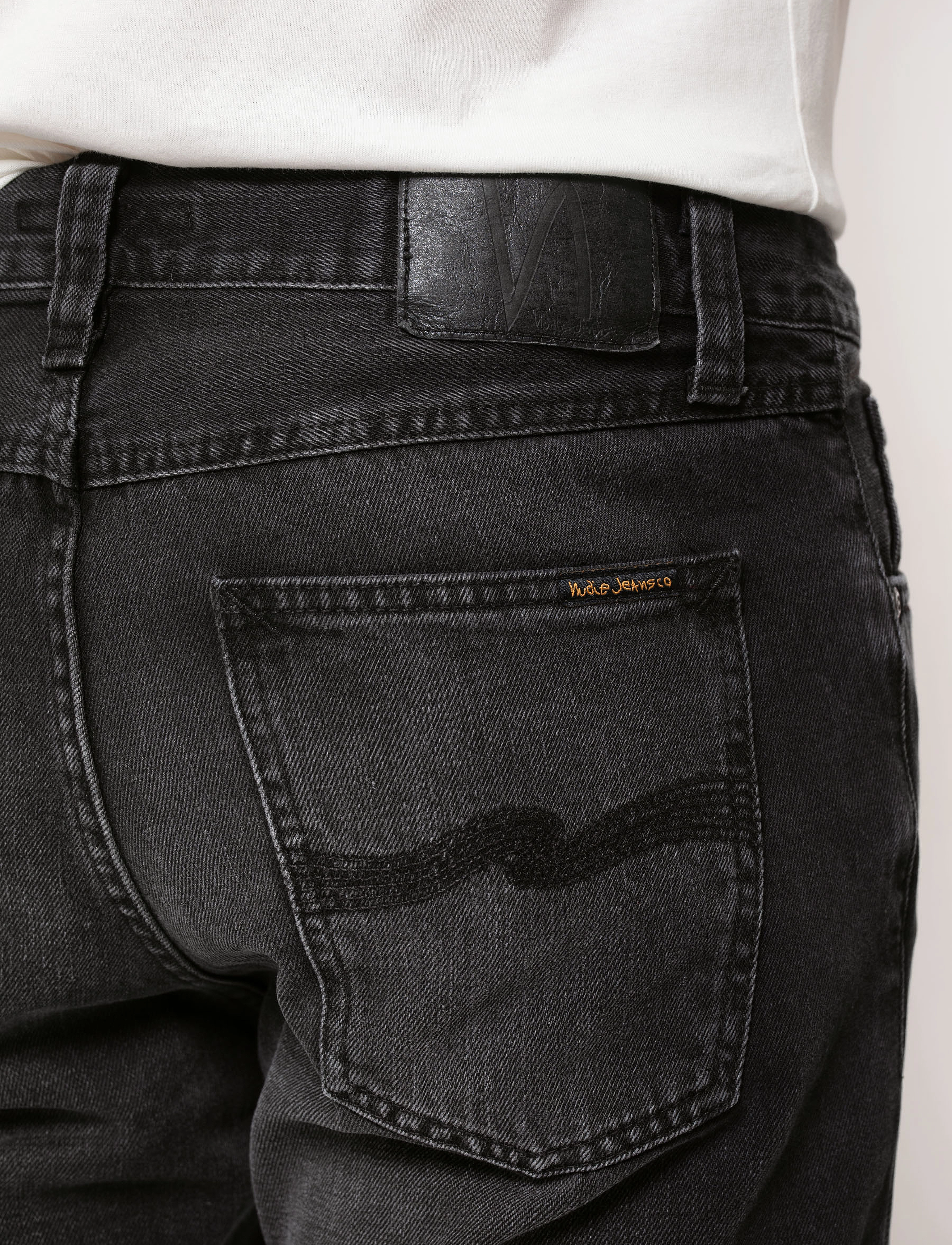 Nudie Jeans - Steady Eddie II Black Change - regular jeans - black change - 5