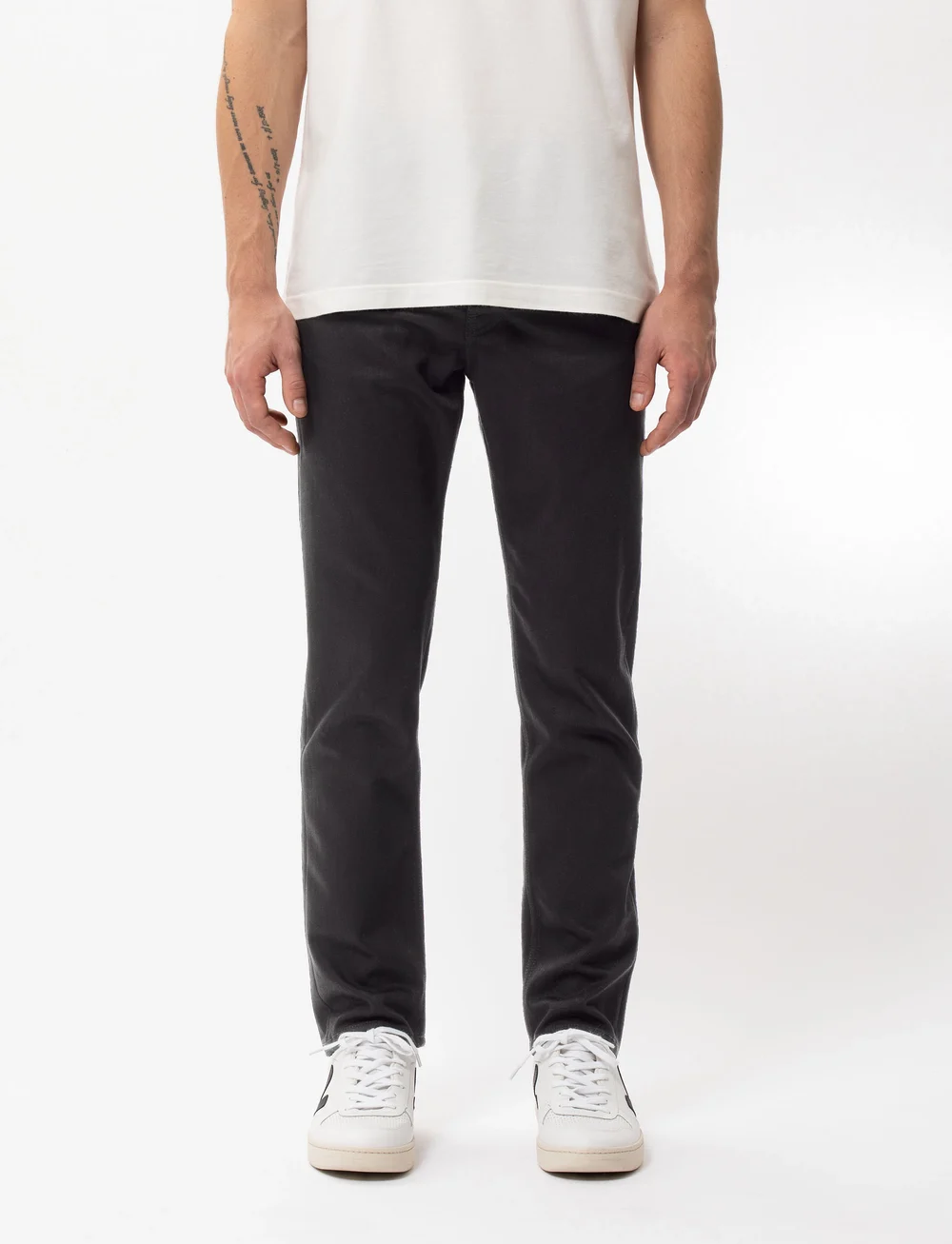 Nudie Jeans - Steady Eddie II Dry Everblack - regular jeans - everblack - 0