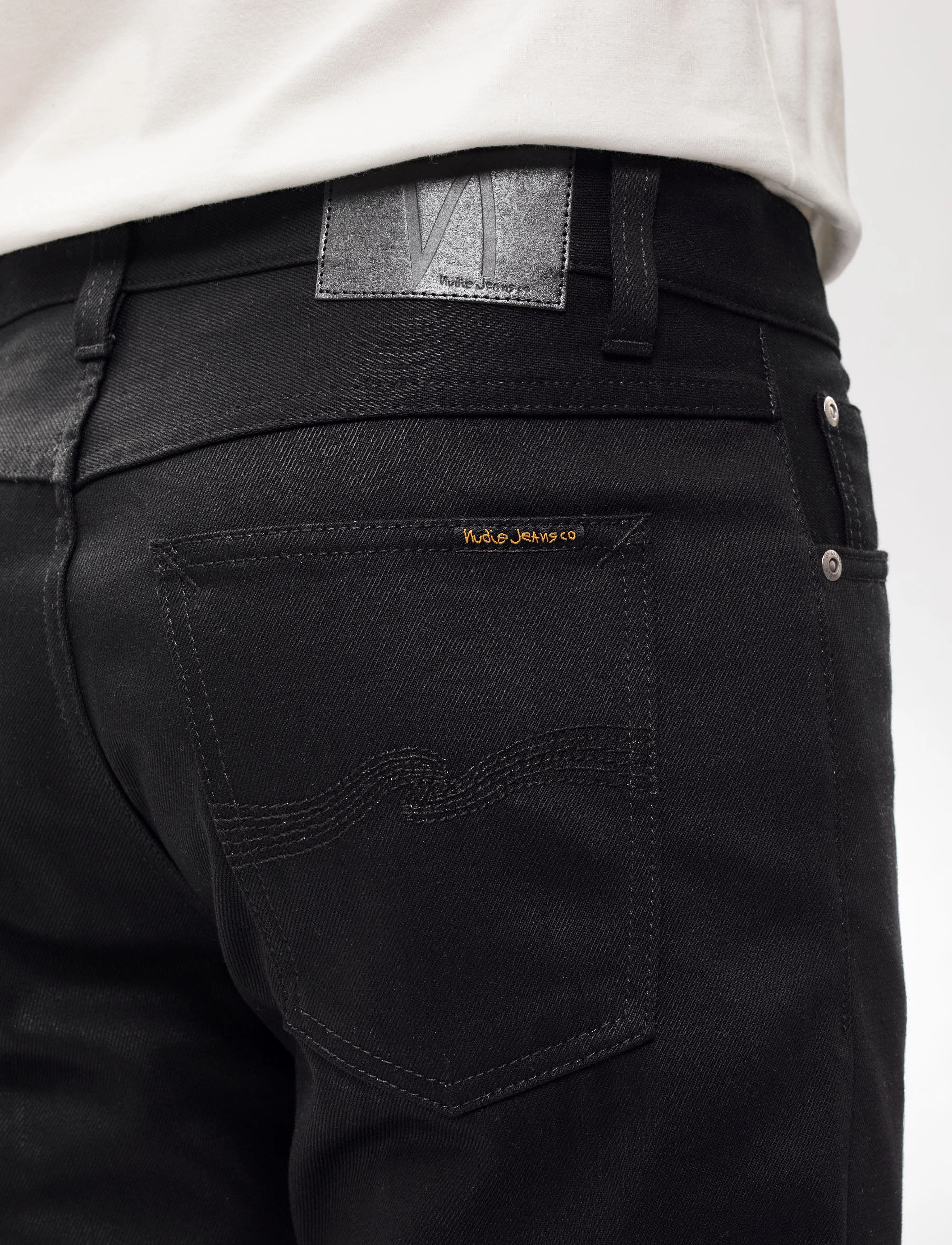 Nudie Jeans Steady Eddie II Dry Everblack - Jeans - EVERBLACK / black