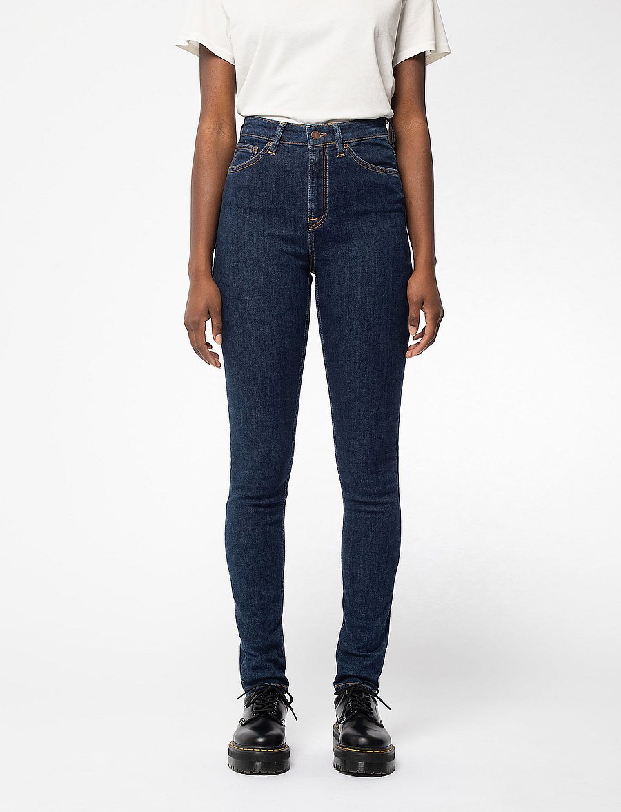 Nudie Jeans - Hightop Tilde - liibuvad teksad - blue fantasy - 0