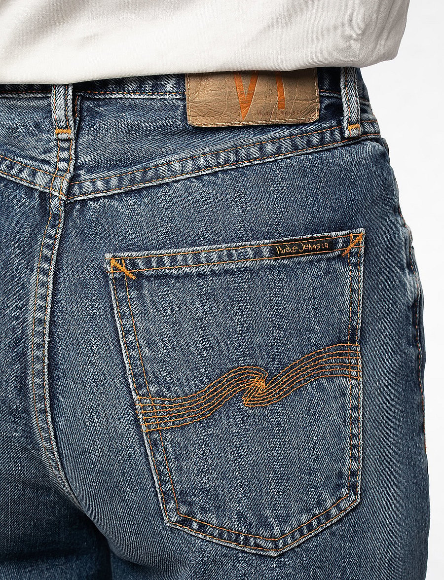 Nudie Jeans - Lofty Lo Far Out - sirge säärega teksad - far out - 4