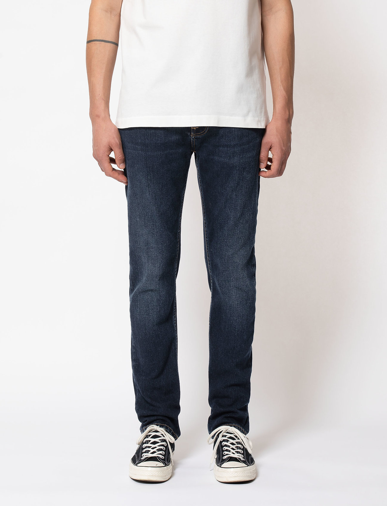Nudie Jeans Grim Tim New Ink, 34 x 32, Jeans, Blau - Slim, Männerswear
