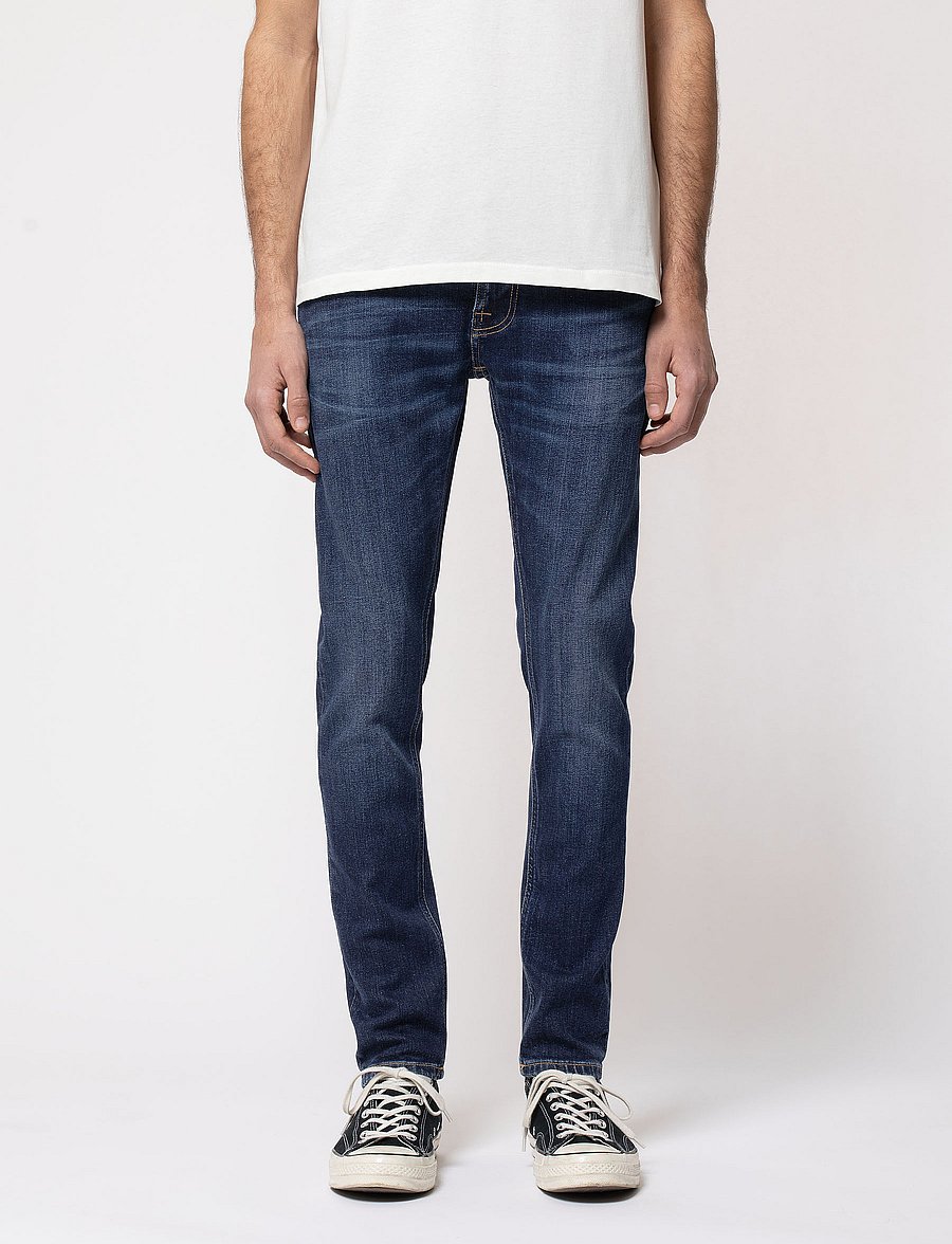 Nudie Jeans - Tight Terry - liibuvad teksad - dark steel - 0