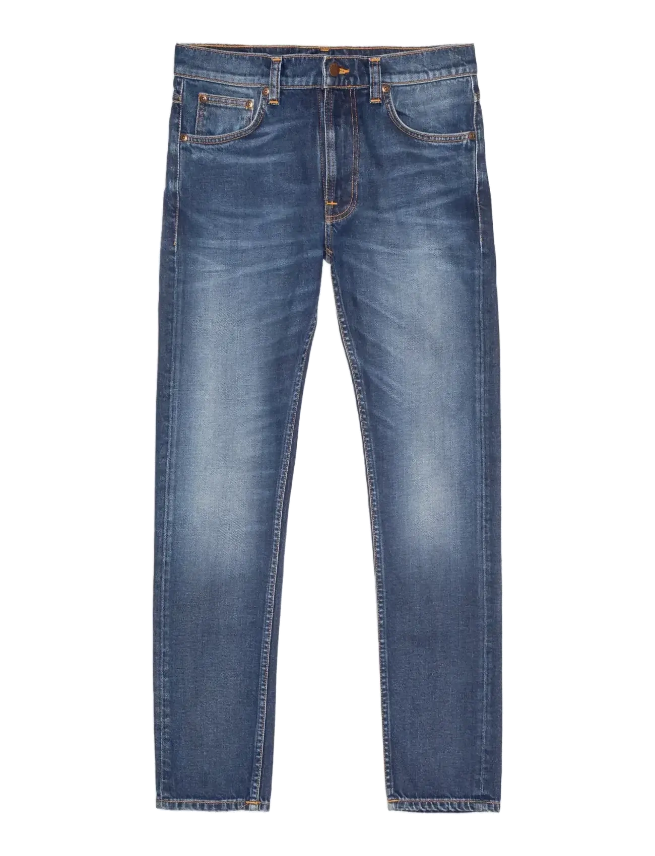 Nudie Jeans Lean Dean Troubled Sea - Teksad - TROUBLED SEA / blue