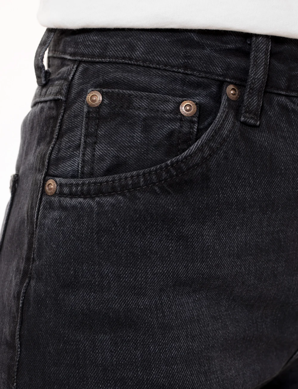 Nudie Jeans - Lofty Lo Vintage Black - straight jeans - vintage black - 4