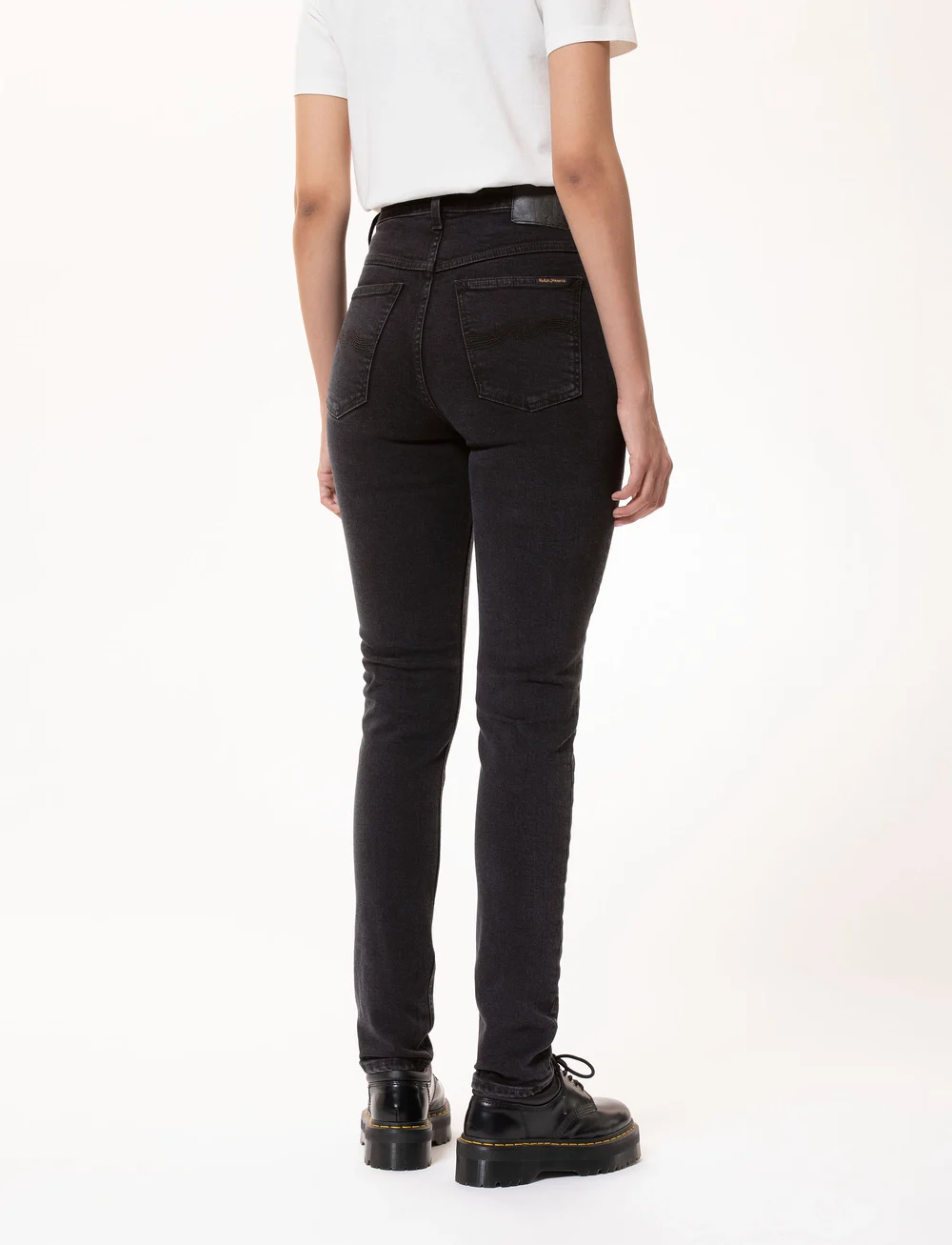 Nudie Jeans - Hightop Tilde Black Coal - skinny jeans - black coal - 4
