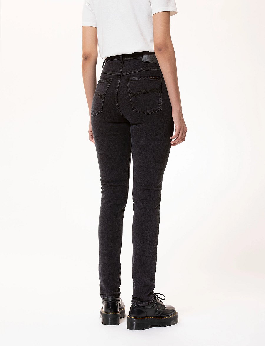 Nudie Jeans - Hightop Tilde Black Coal - pillifarkut - black coal - 4