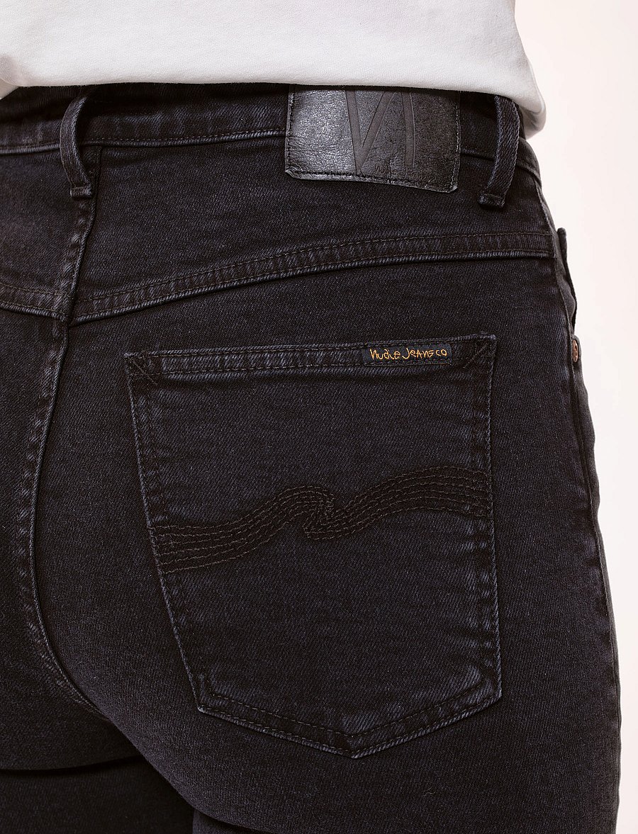 Nudie Jeans - Hightop Tilde Black Coal - pillifarkut - black coal - 5