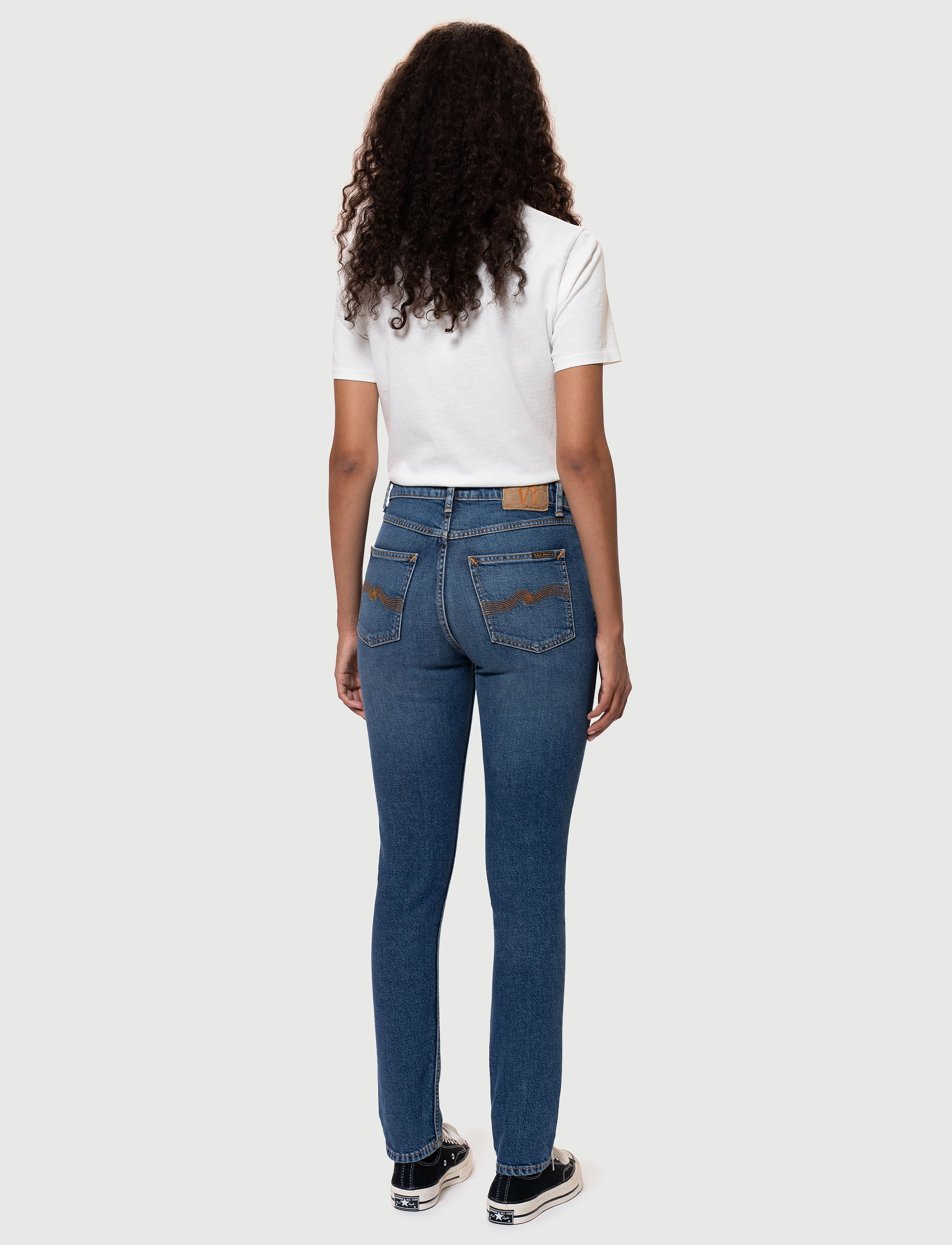 Nudie Jeans - Mellow Mae - slim jeans - blue mud - 3