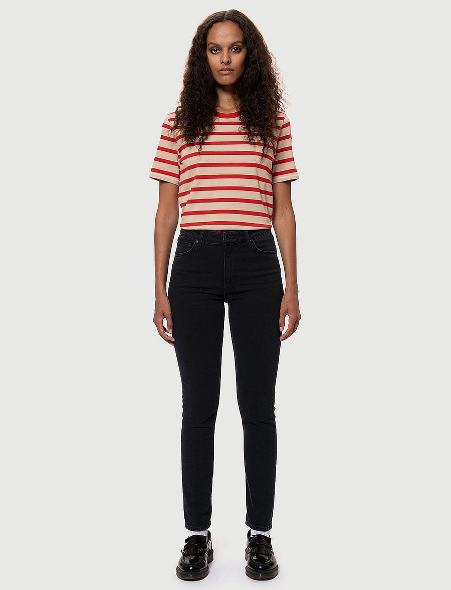 Nudie Jeans - Mellow Mae So Black - straight jeans - so black - 0