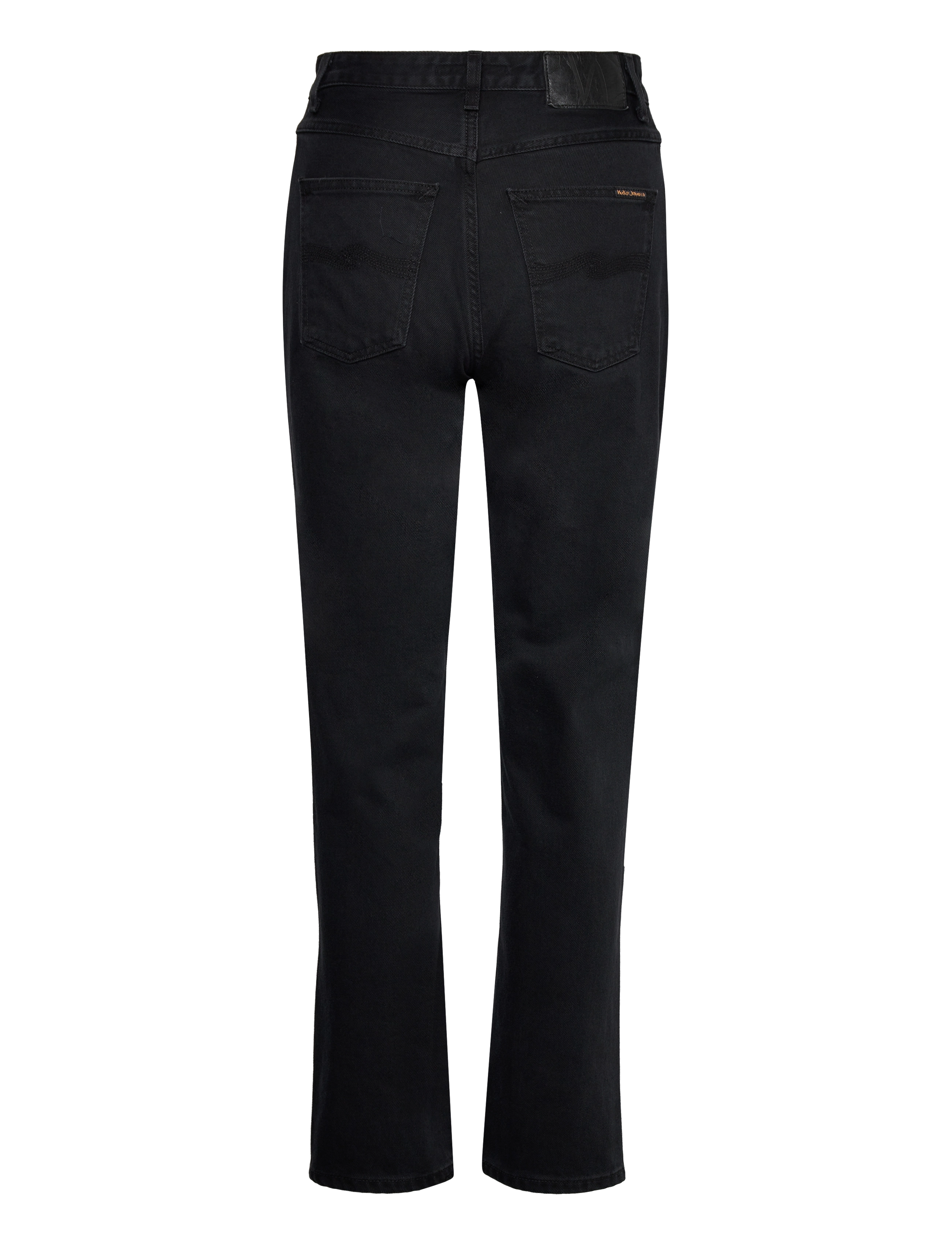 Nudie Jeans - Breezy Britt - tiesaus kirpimo džinsai - aged black - 2