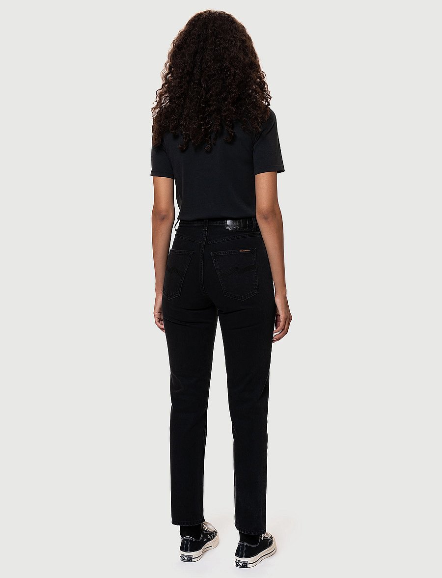Nudie Jeans - Breezy Britt - straight jeans - aged black - 3