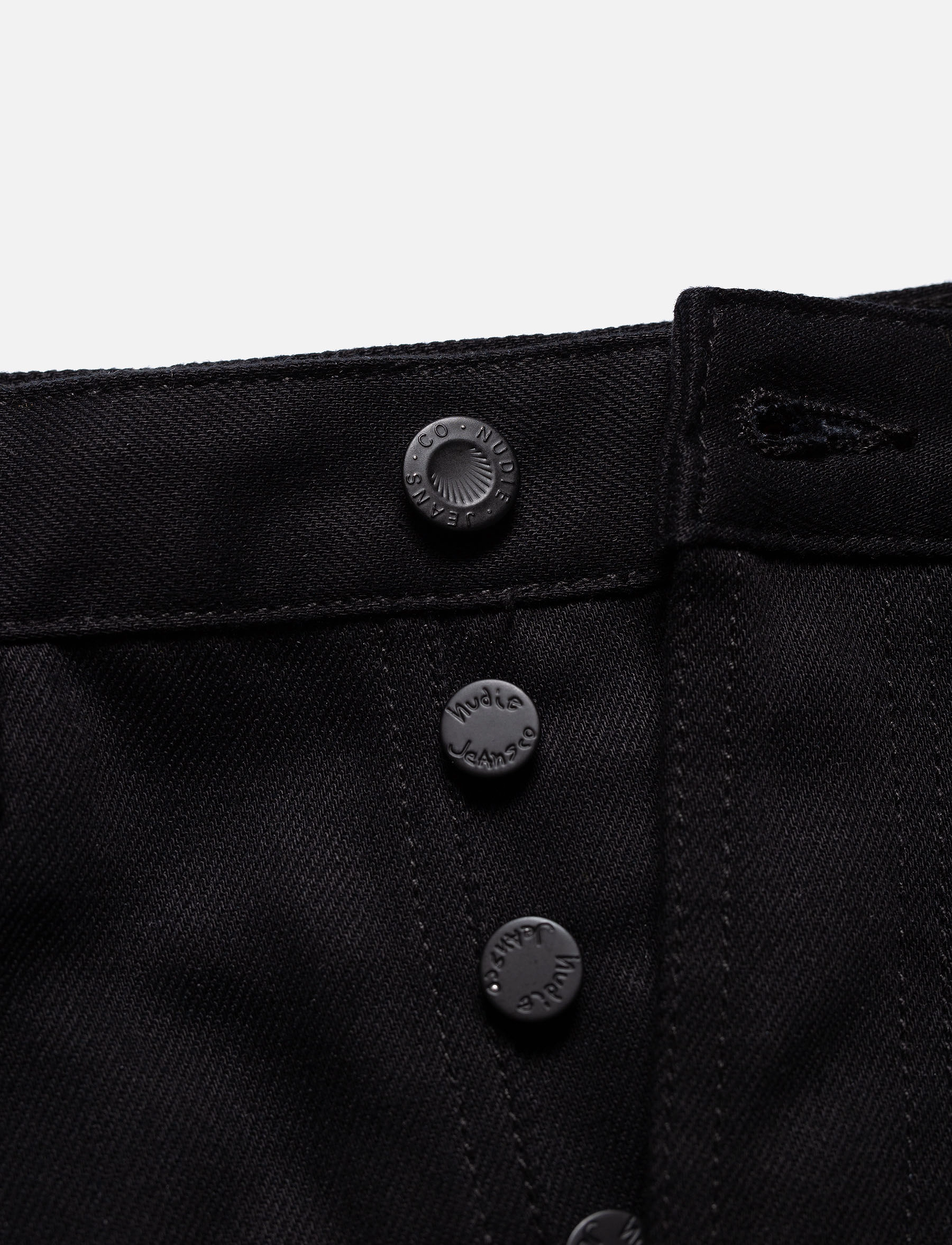 Nudie Jeans Breezy Britt Everblack high waist jeans dam – bild 5