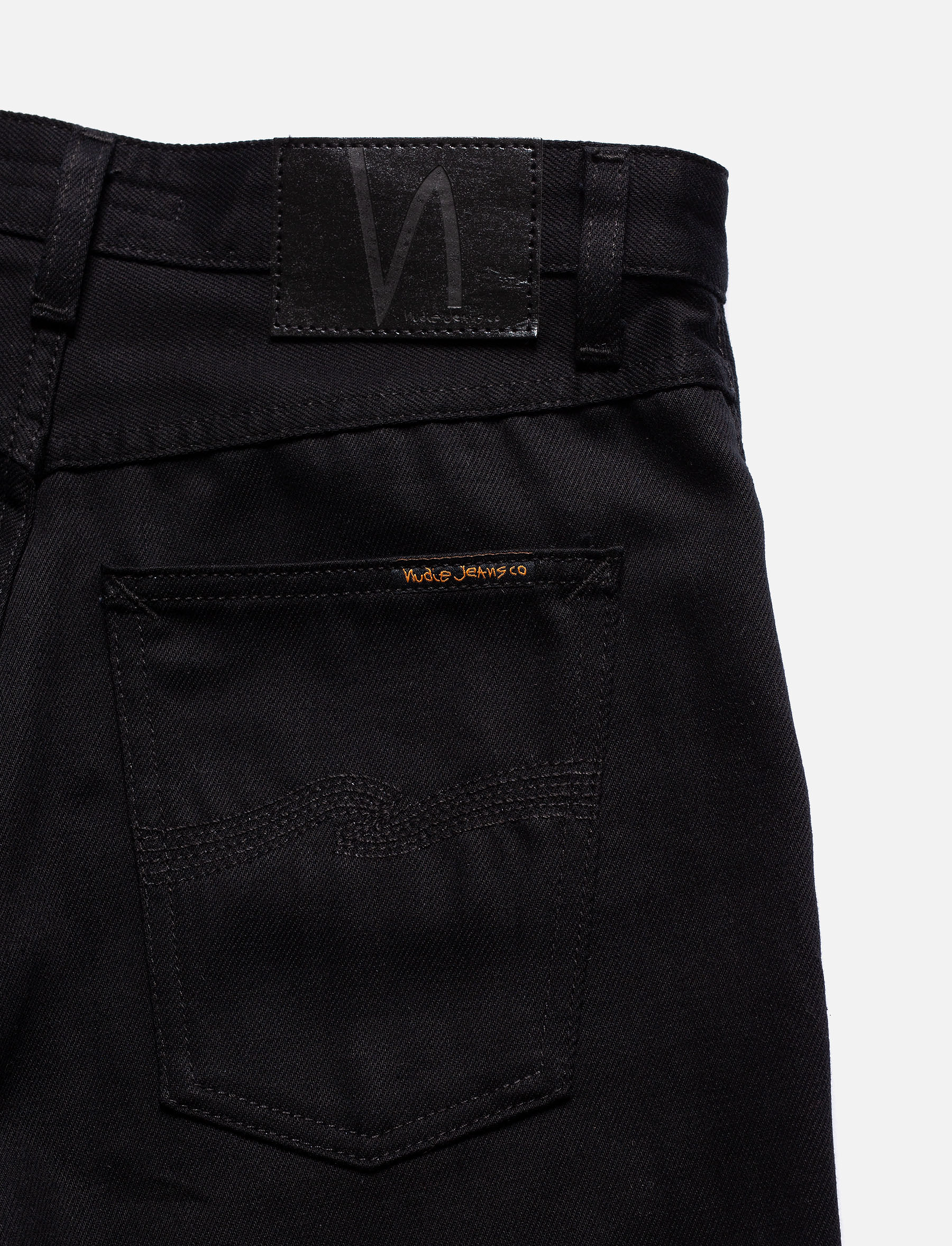Nudie Jeans Breezy Britt Everblack high waist jeans dam – bild 6