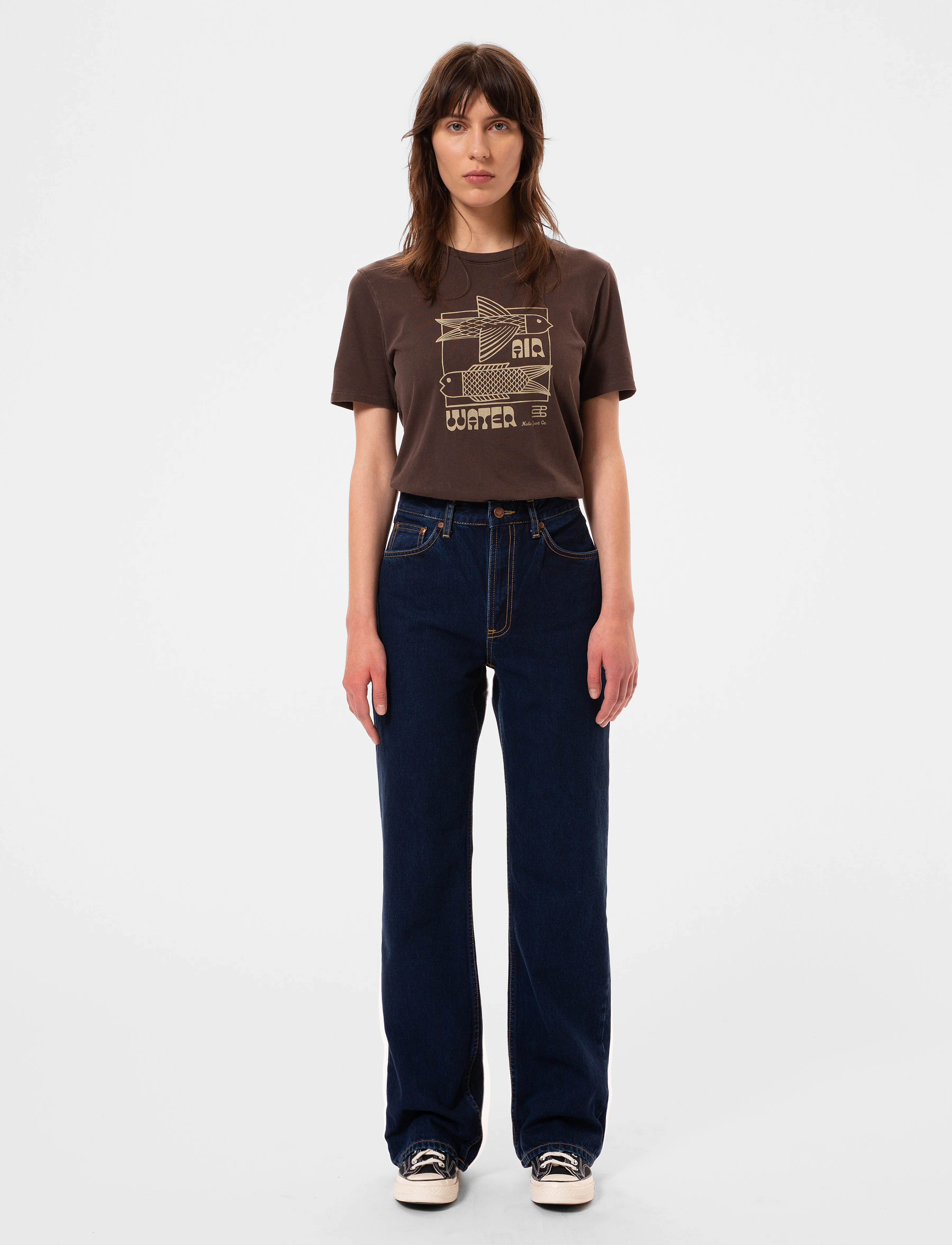 Nudie Jeans Clean Eileen Indigo Dipped, 32 x 32, Jeans, Blau - Wide, Frauen