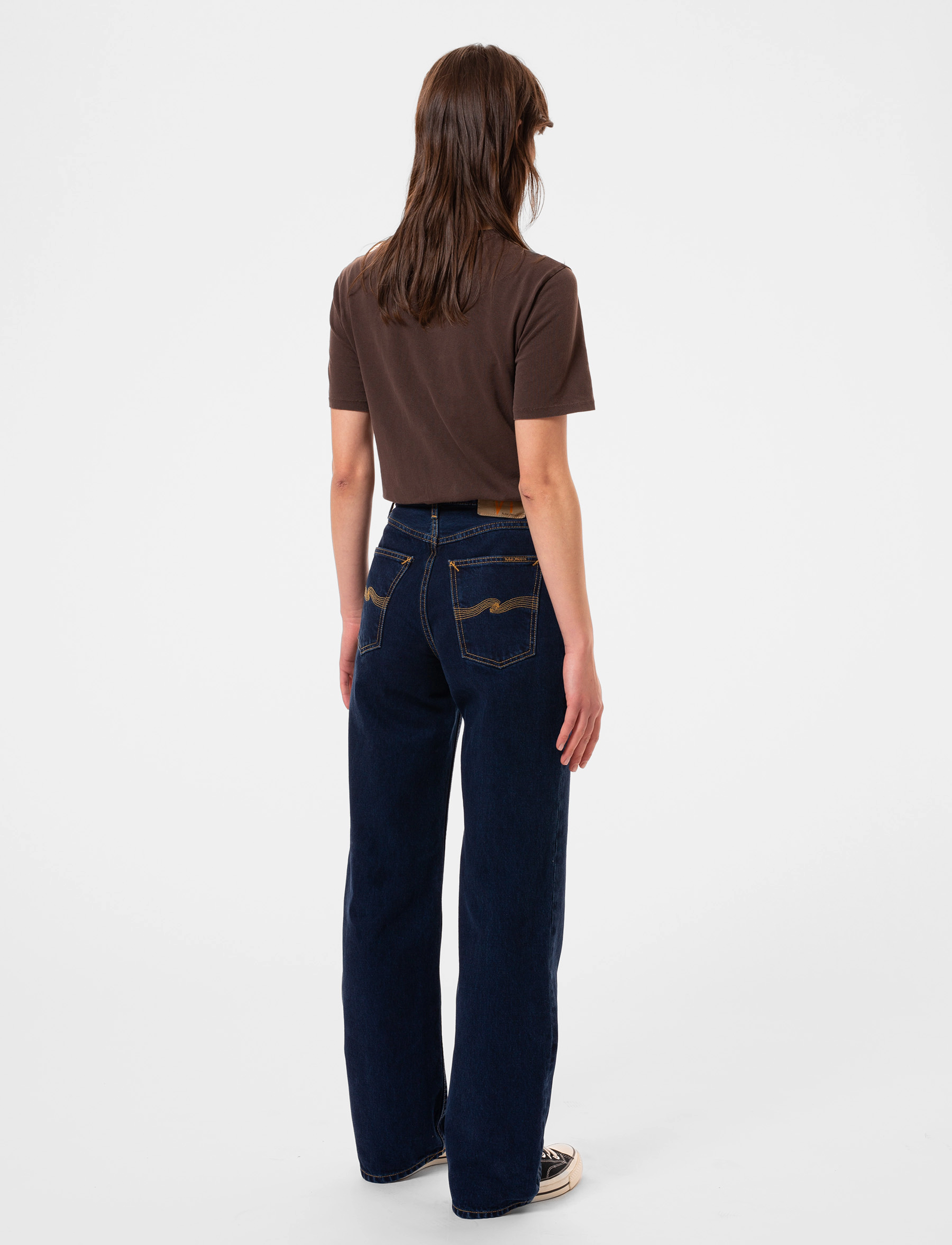 Nudie Jeans - Clean Eileen Indigo dipped - brede jeans - indigo dipped - 3