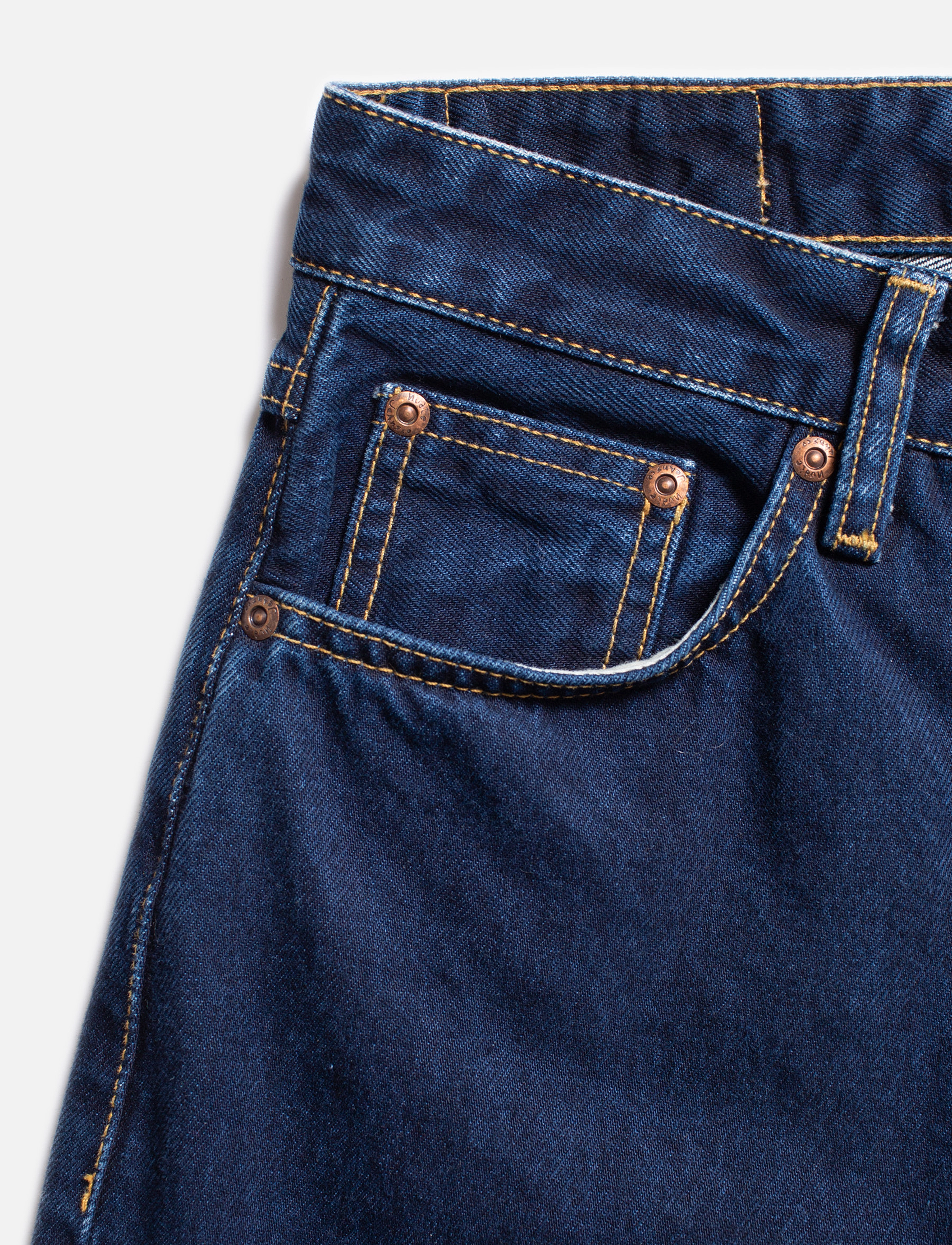 Nudie Jeans - Clean Eileen Indigo dipped - brede jeans - indigo dipped - 4