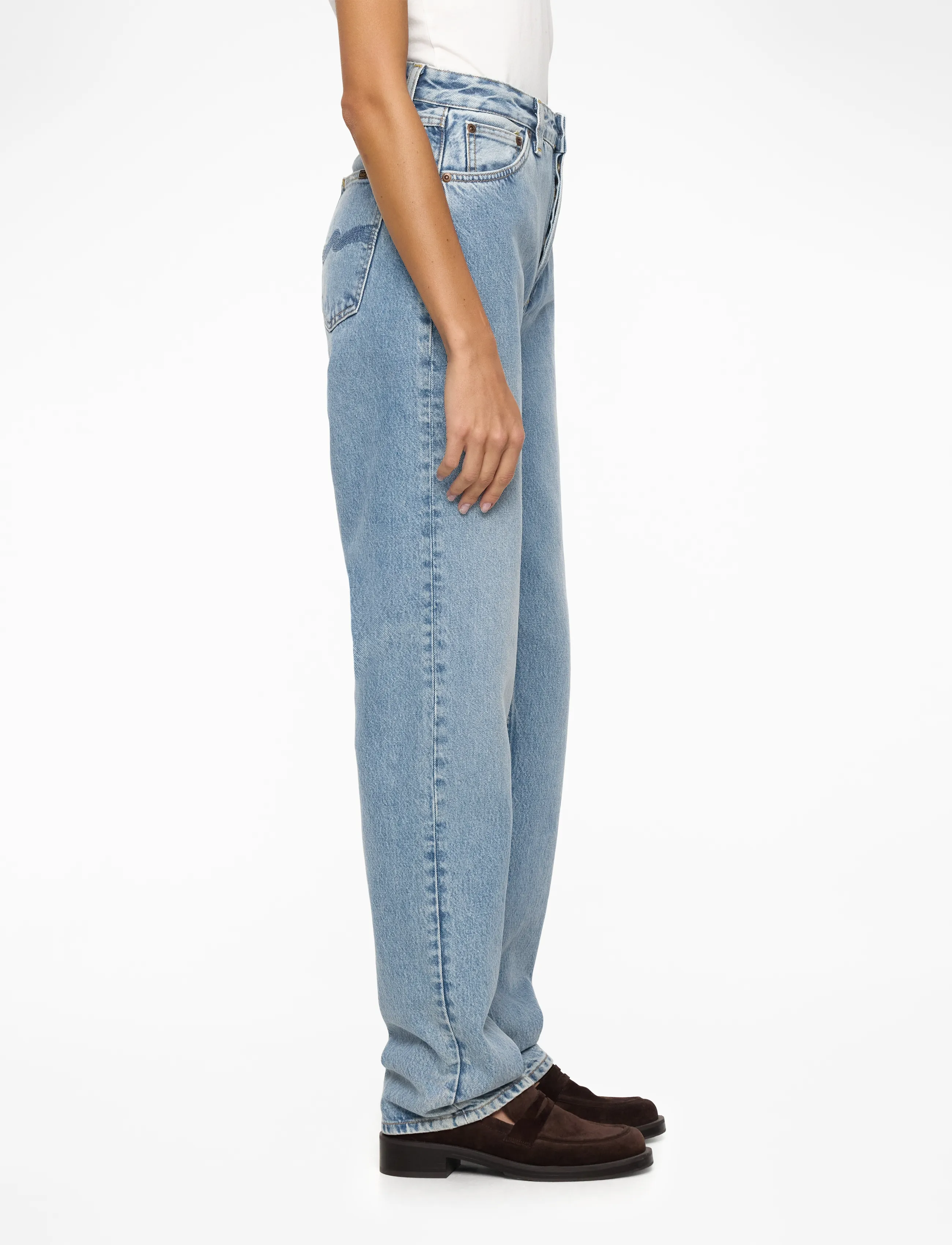 Nudie Jeans Lofty Lo Vintage Dreams high waist jeans dam – bild 3