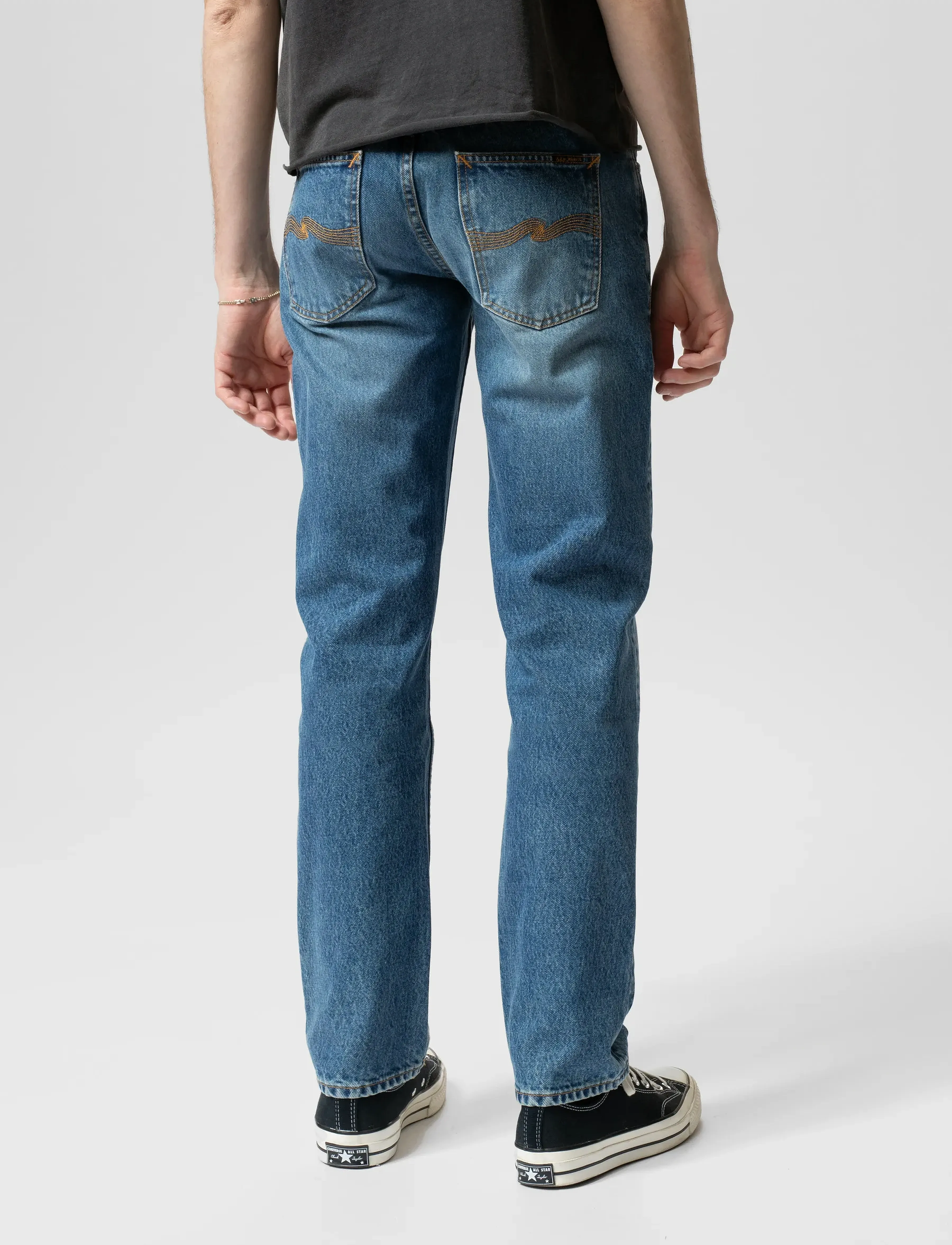 Nudie Jeans Gritty Jackson Day Dreamer - Tøj - DAY DREAMER / blue