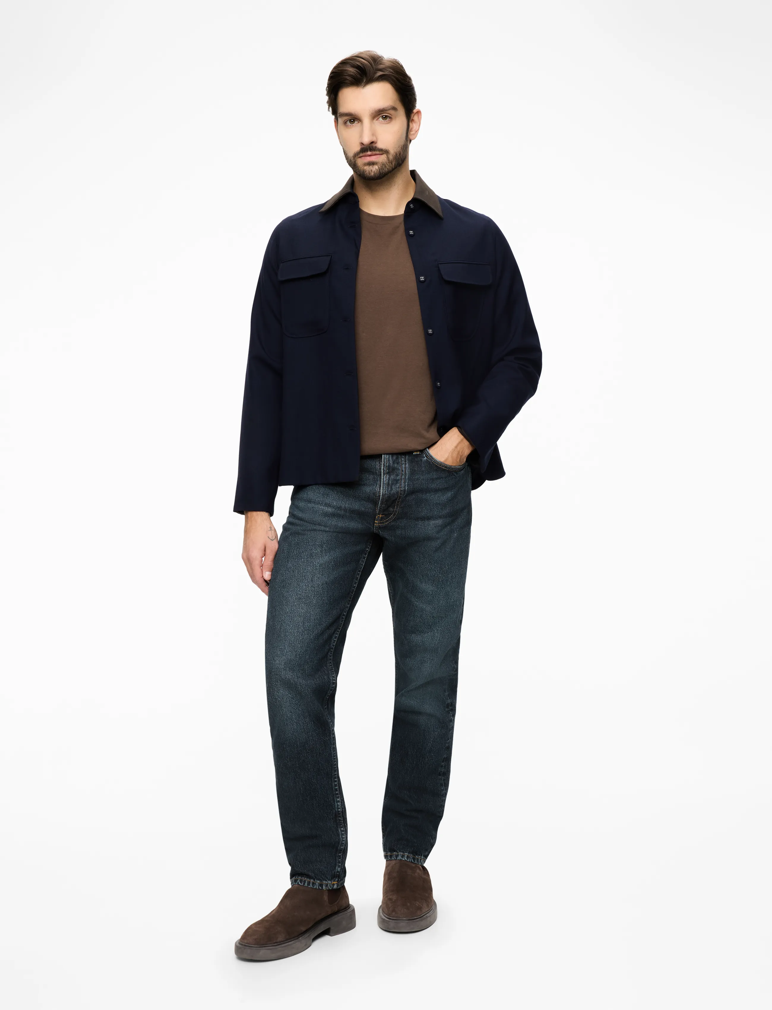 Nudie Jeans Steady Eddie Ii Blue Soil jeans herr – bild 2