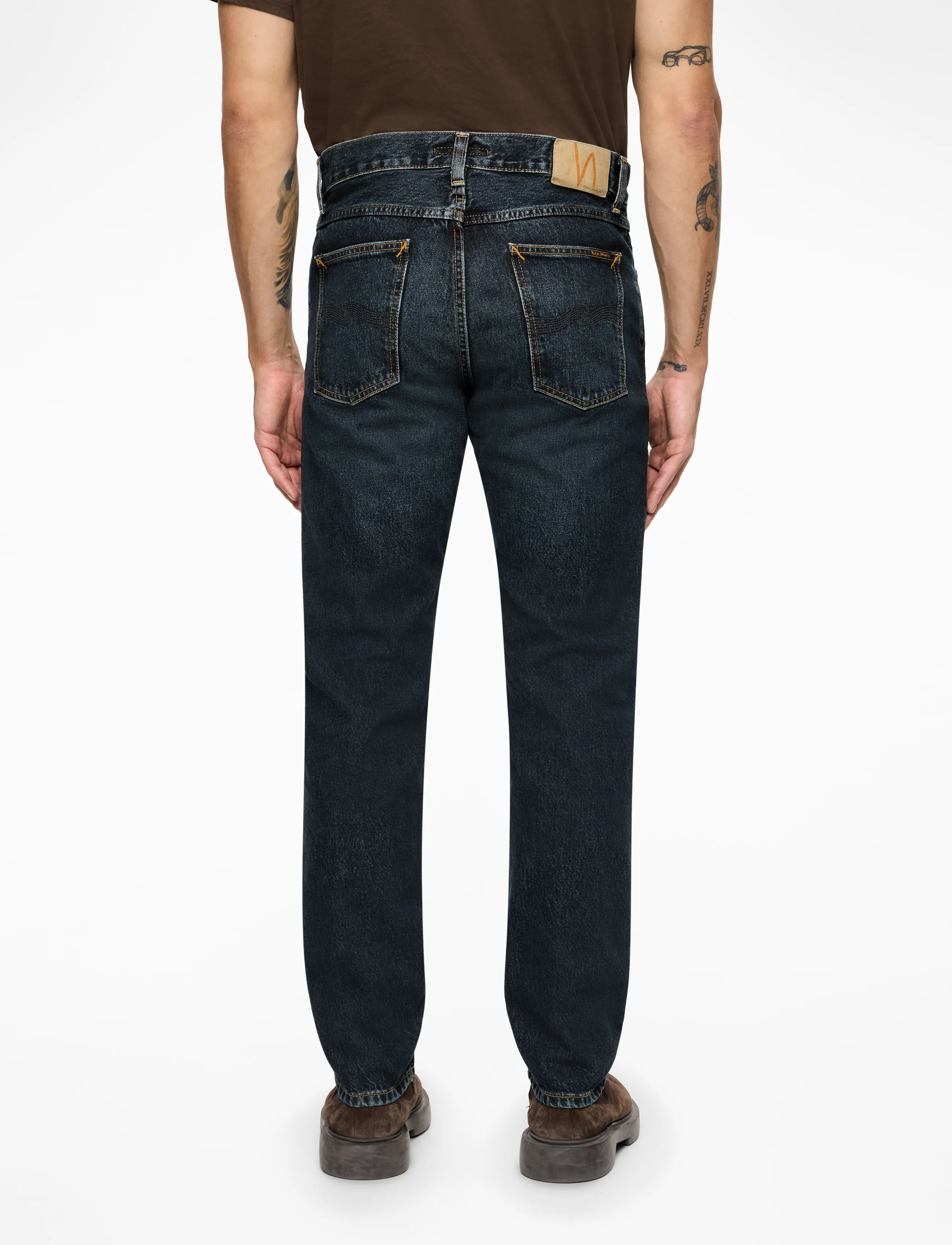 Nudie Jeans Steady Eddie Ii Blue Soil jeans herr – bild 4