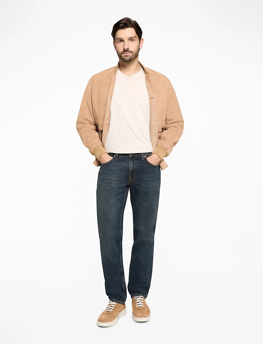 Nudie Jeans - Gritty Jackson Blue Soil - regular piegriezuma džinsa bikses - blue soil - 2
