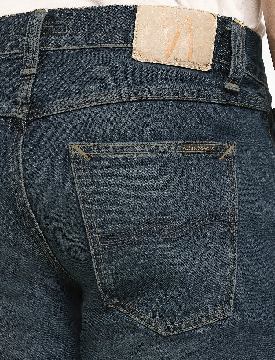 Nudie Jeans - Gritty Jackson Blue Soil - regular piegriezuma džinsa bikses - blue soil - 5