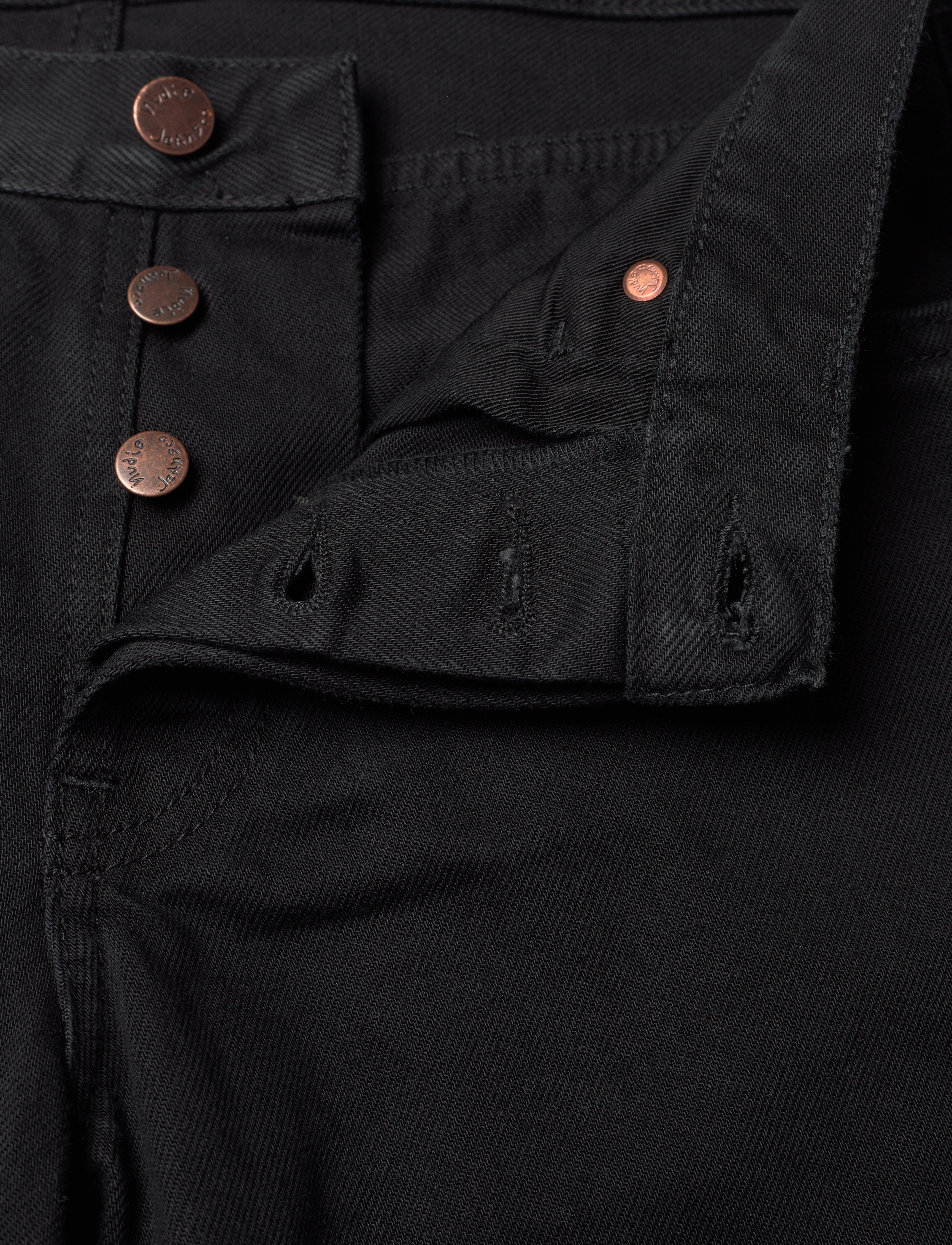 Nudie Jeans - Shady Sadie Aged Black - beinar gallabuxur - aged black - 3