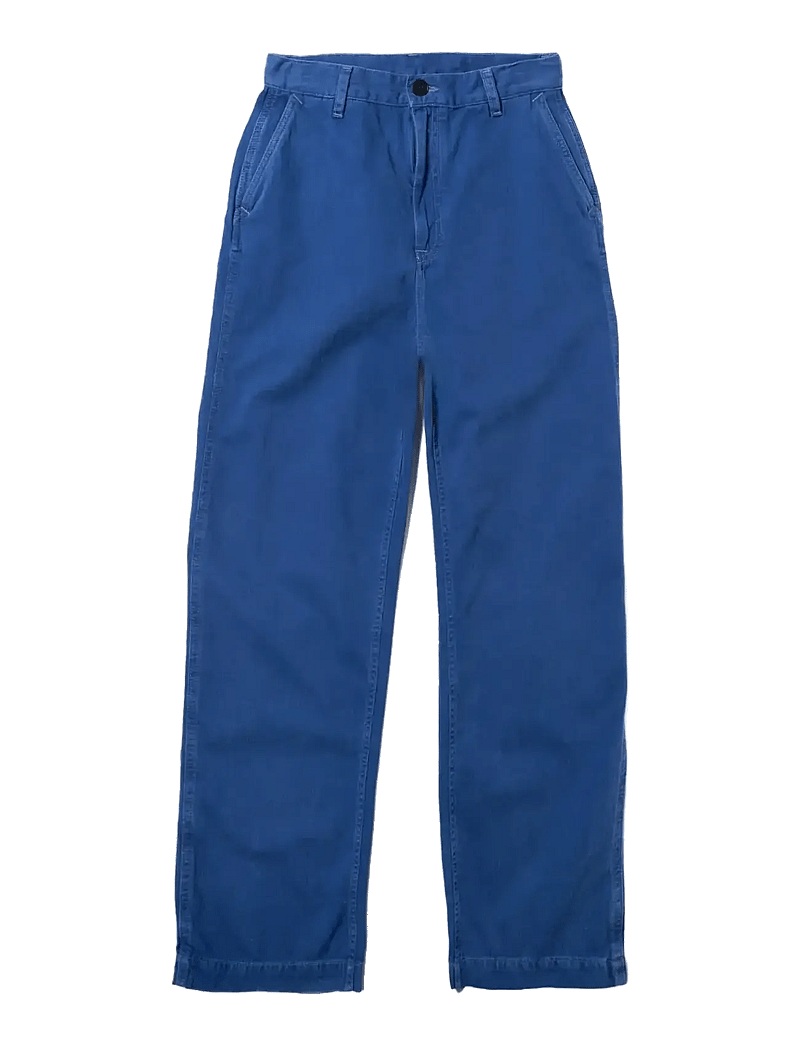 Nudie Jeans - Wendy Herringbone Pants - hosen mit weitem bein - blue - 1
