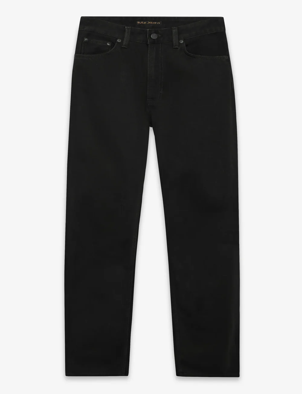 Nudie Jeans - Clean Eileen Smooth Black - hosen mit weitem bein - smooth black - 1