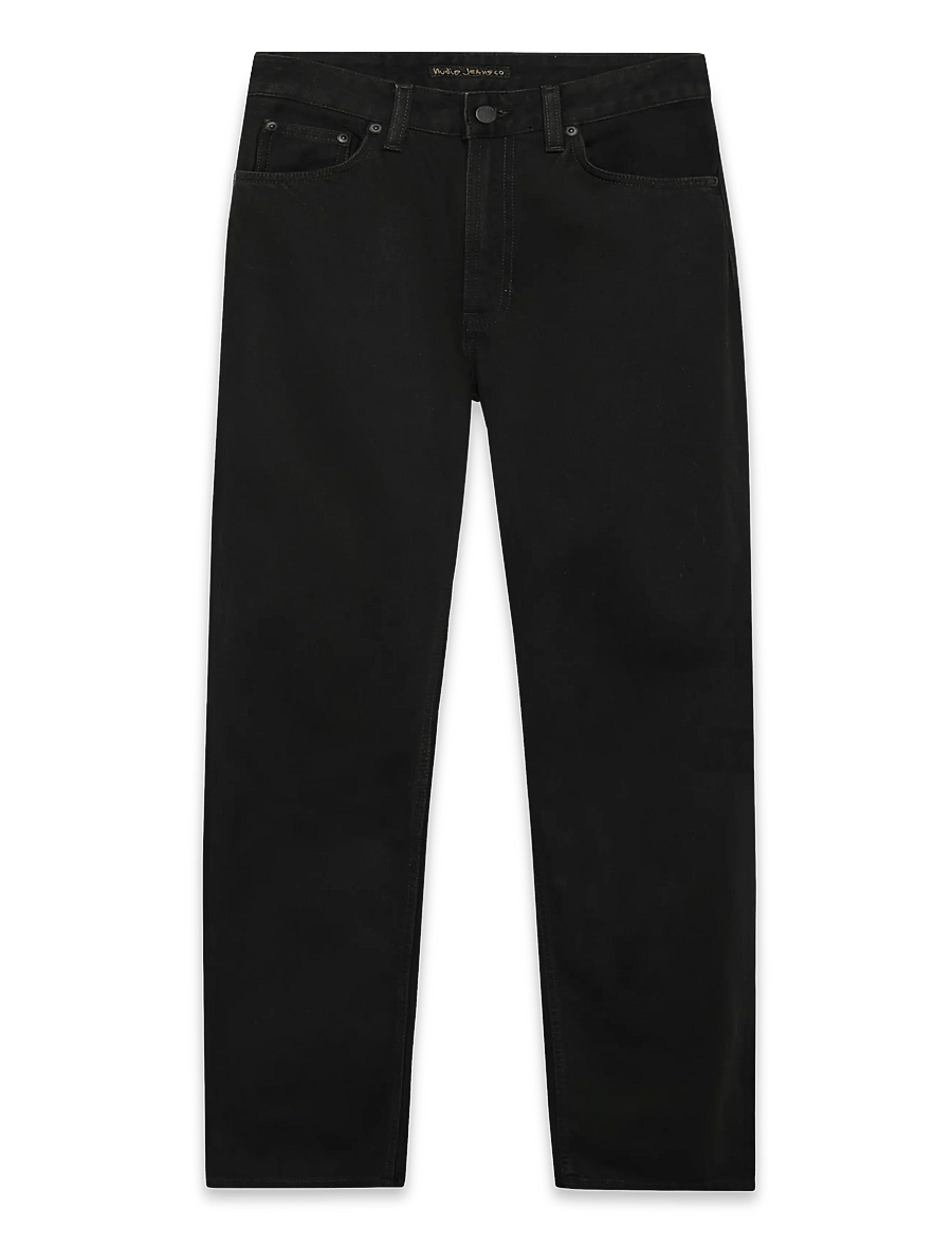 Nudie Jeans - Clean Eileen Smooth Black - hosen mit weitem bein - smooth black - 1