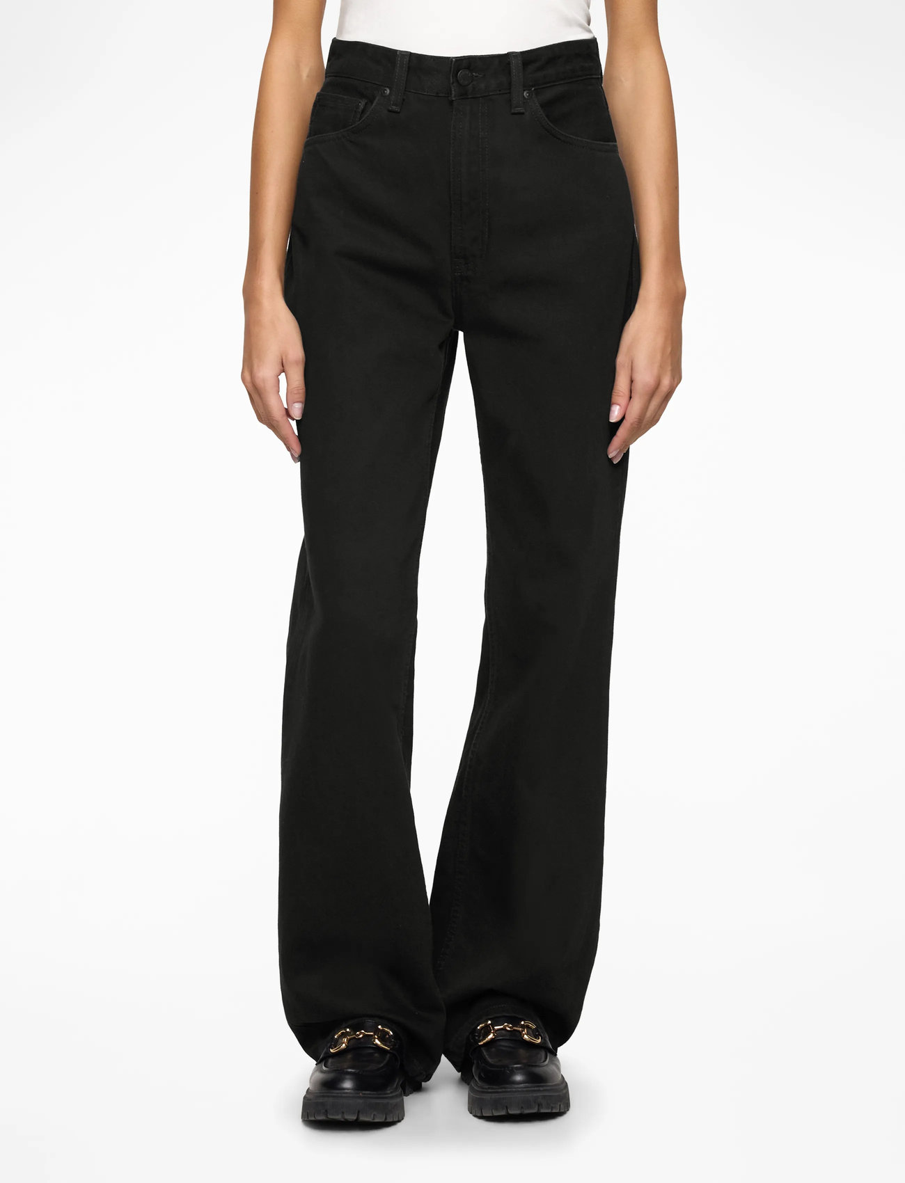 Nudie Jeans - Clean Eileen Smooth Black - vida jeans - smooth black - 0