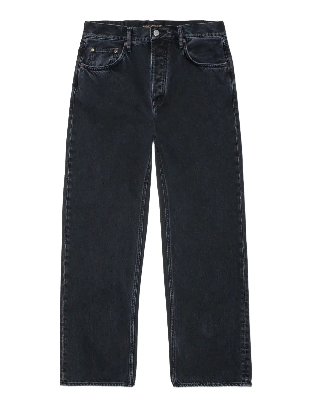 Nudie Jeans Tuff Tony Black Vintage, 32 x 34, Black, Jeans > Afslappede, Herre