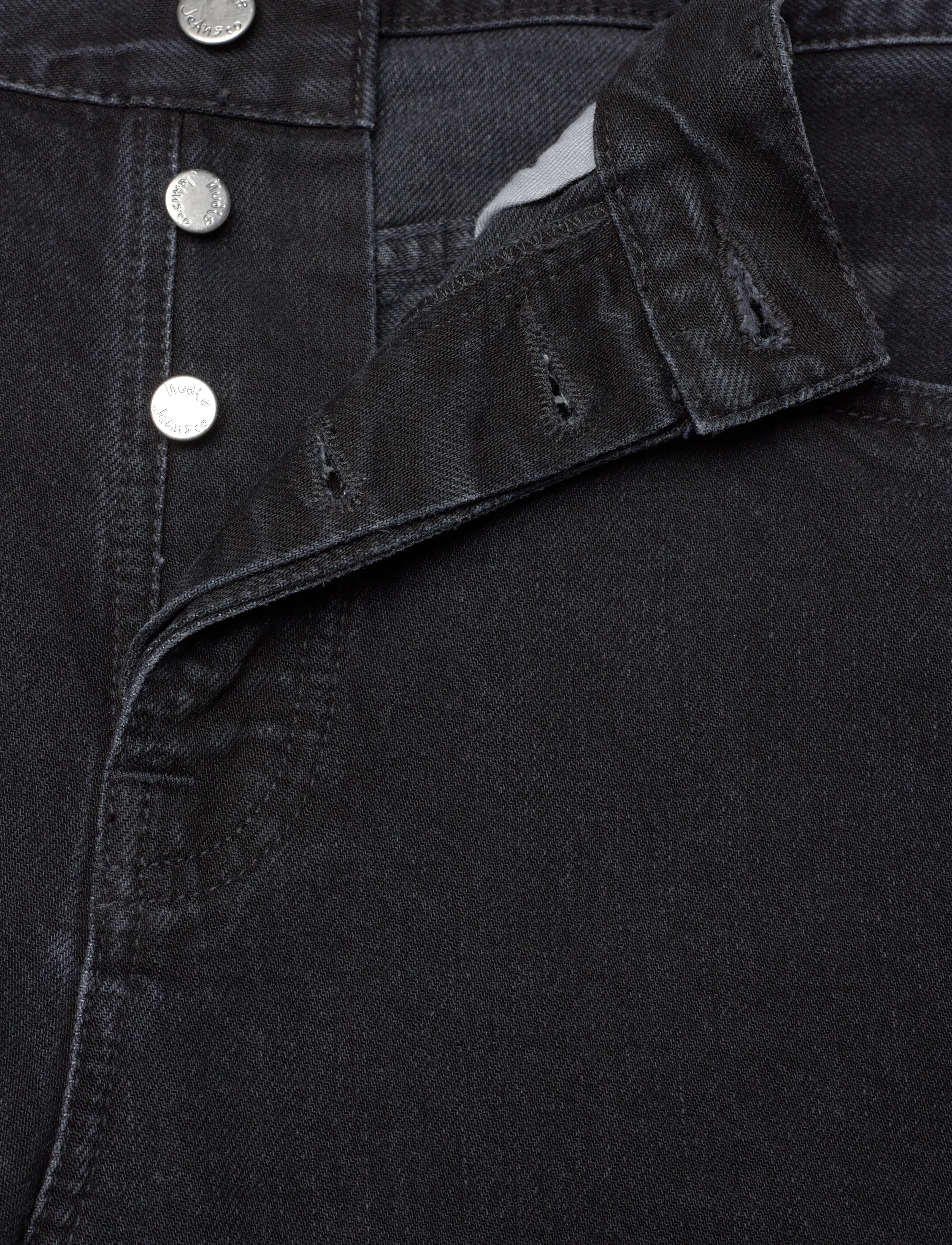 Nudie Jeans - Tuff Tony Black Vintage - alt laienevad teksad - black vintage - 4