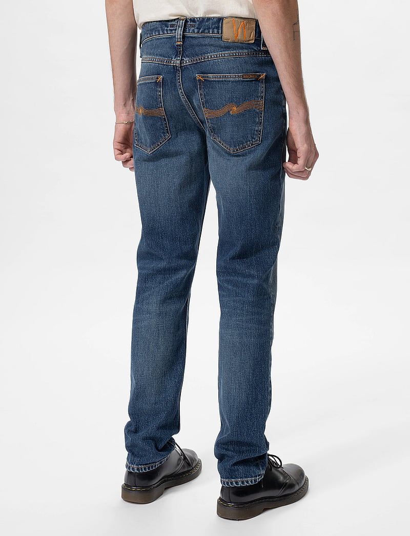 Nudie Jeans - Solid Ollie Wild Blue - tavalised teksad - wild blue - 3