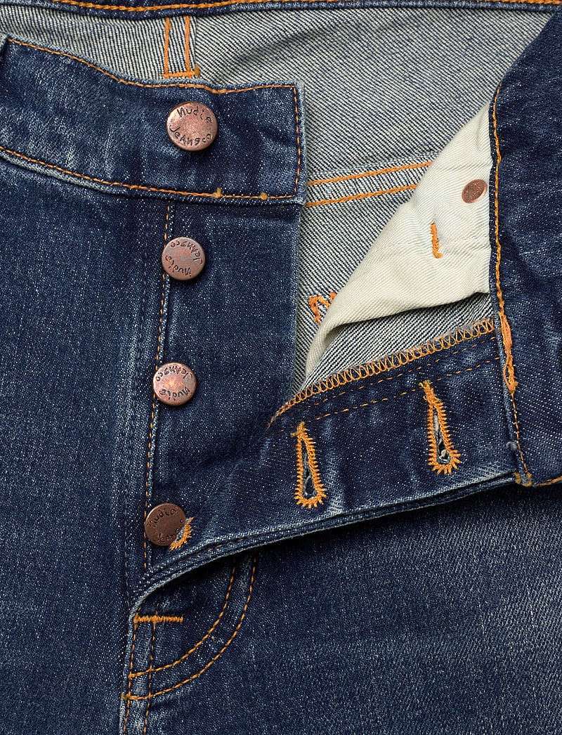 Nudie Jeans - Solid Ollie Wild Blue - tavalised teksad - wild blue - 5