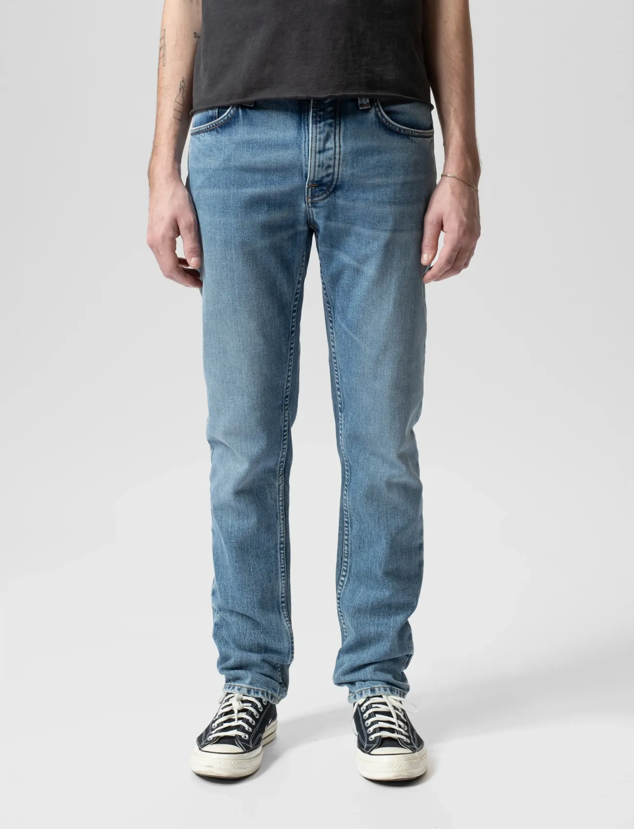 Nudie Jeans Solid Ollie Worn Vintage - Shop by occasion - WORN VINTAGE / blue